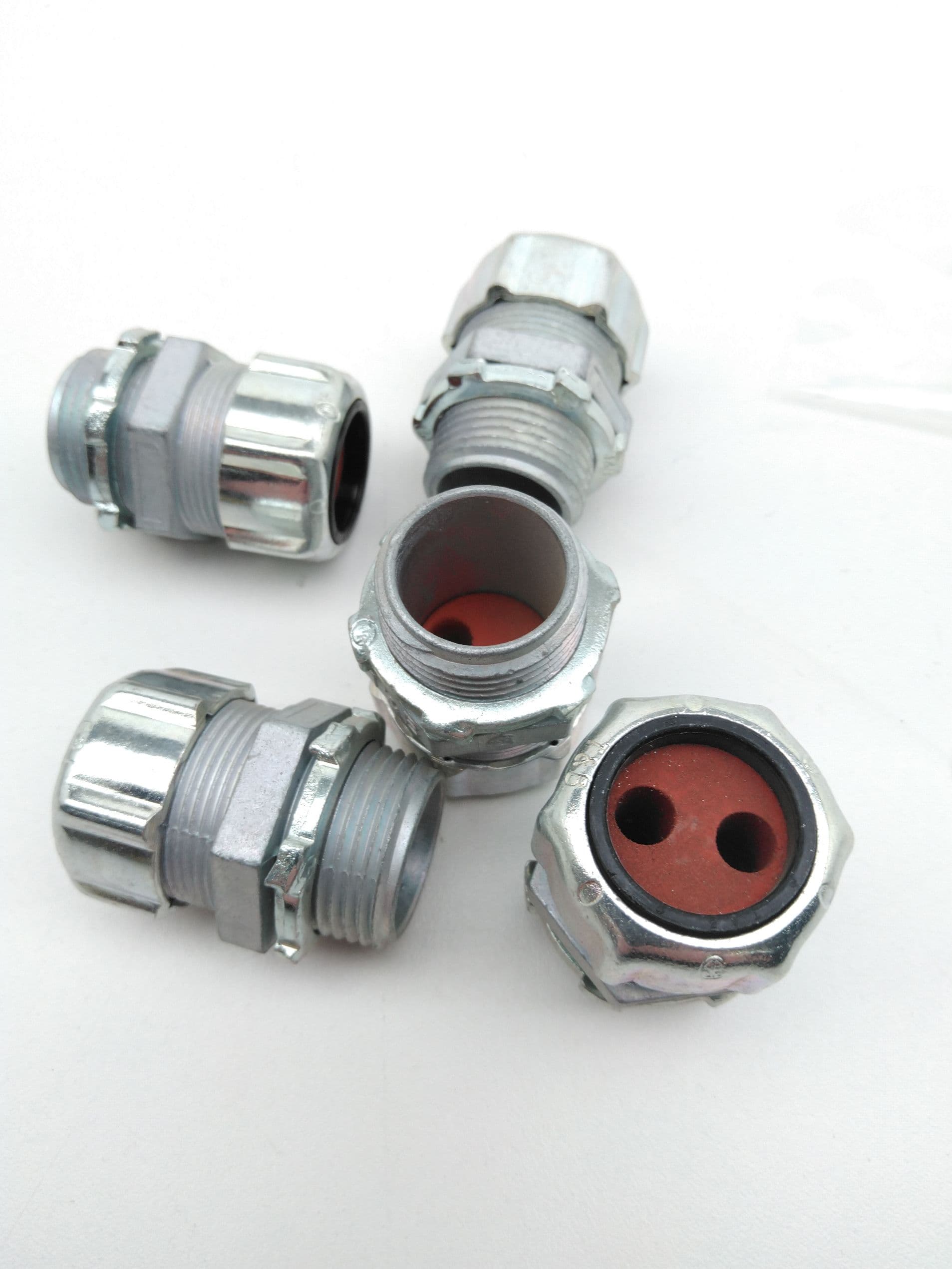 Thomas & Betts 2520-2 Cord Grip Connectors, 1/2", 2-Hole - Lot of 5