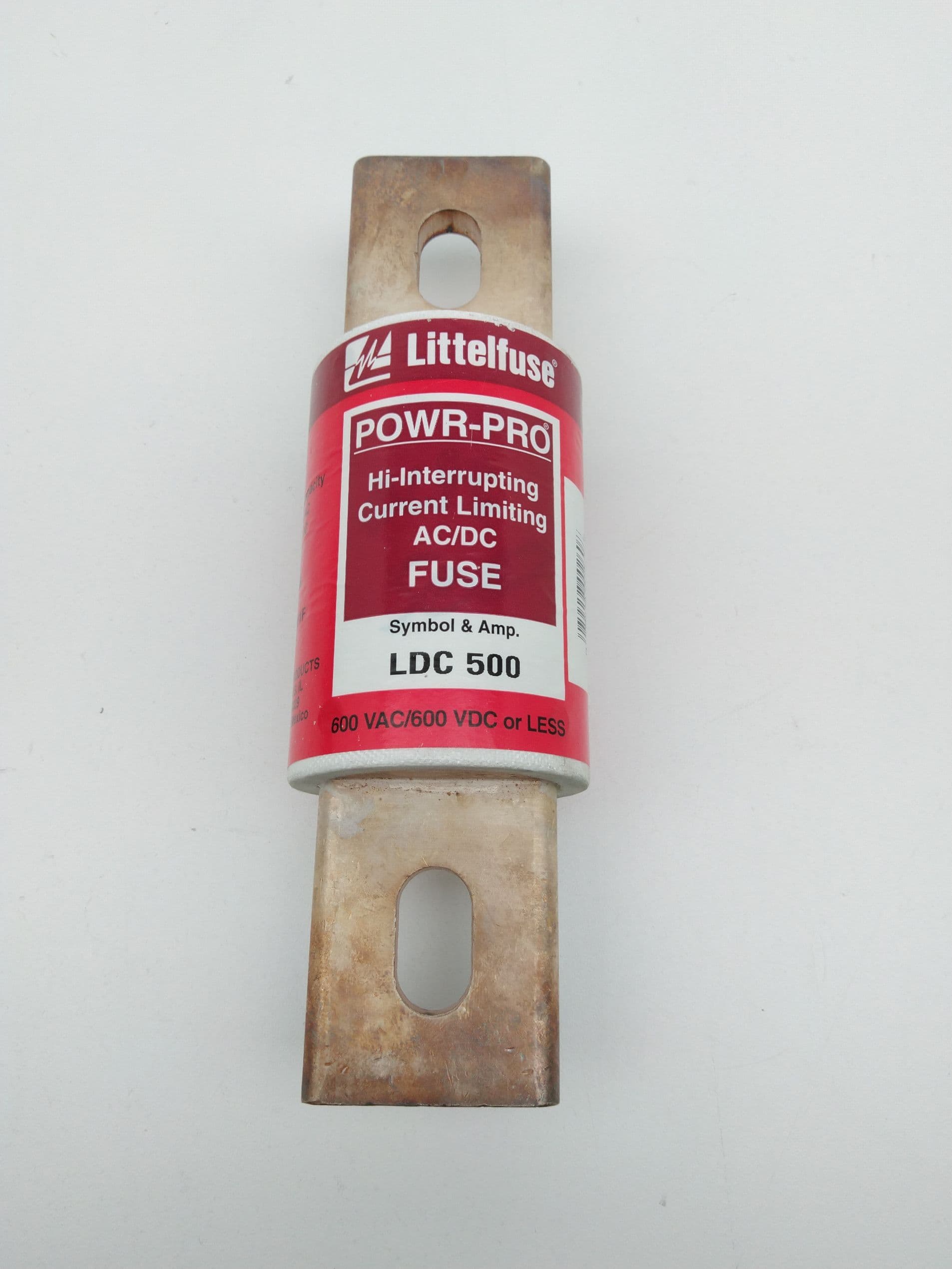 Littlelfuse LDC500 POWR-PRO AC/DC Fuse, Hi-Interrupting, Current Limiting, 500A
