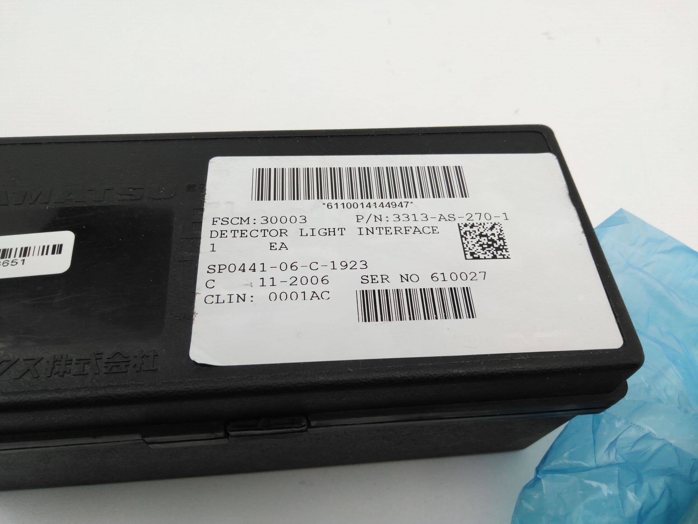 Hamamatsu Type R1689-03, 3313-AS-270-1 Electron Multiplier tube