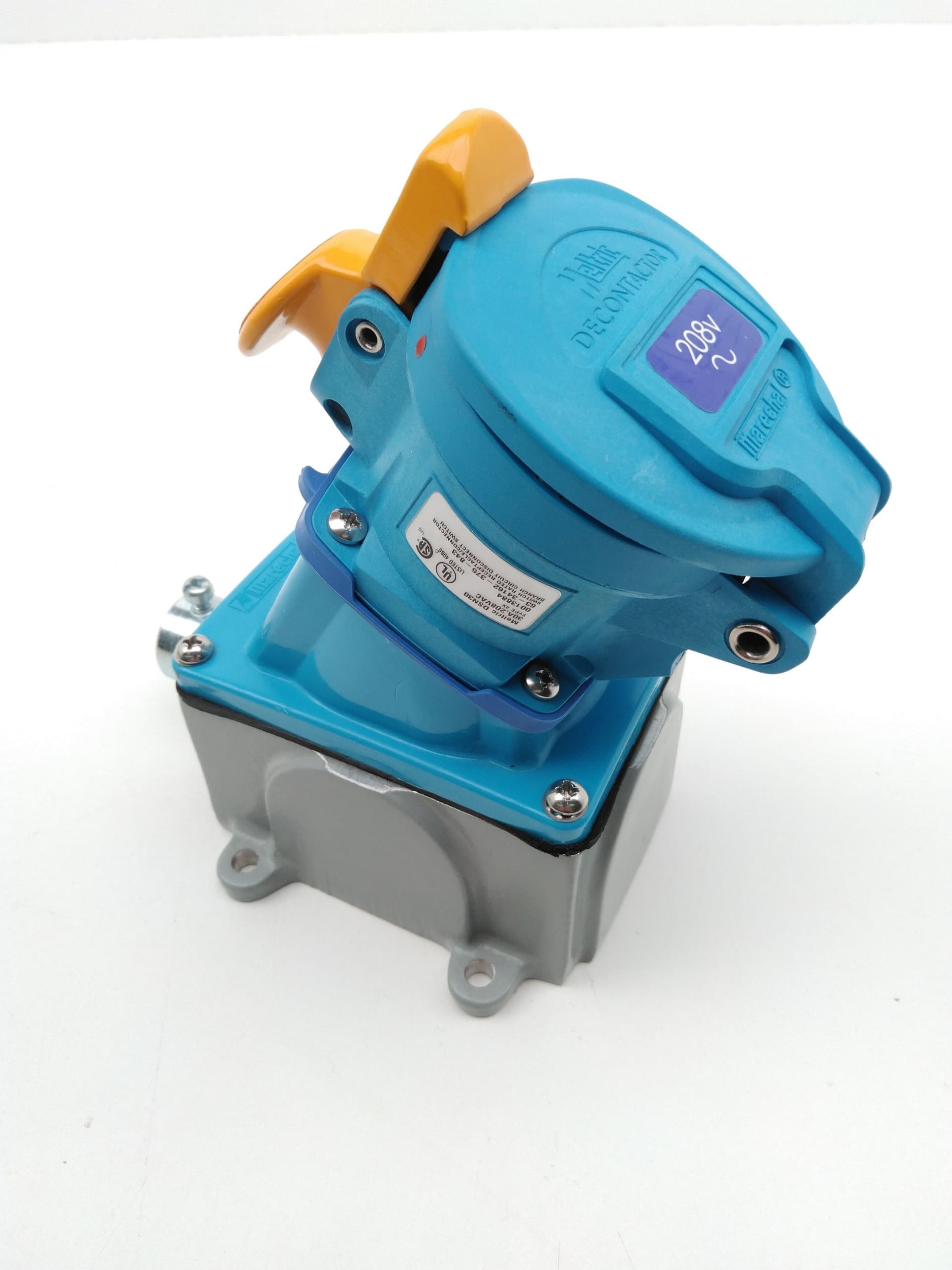 Meltric 63-34162-375-843 DSN30 Receptacle 30A, 208VAC, 2Hp, 2P+G