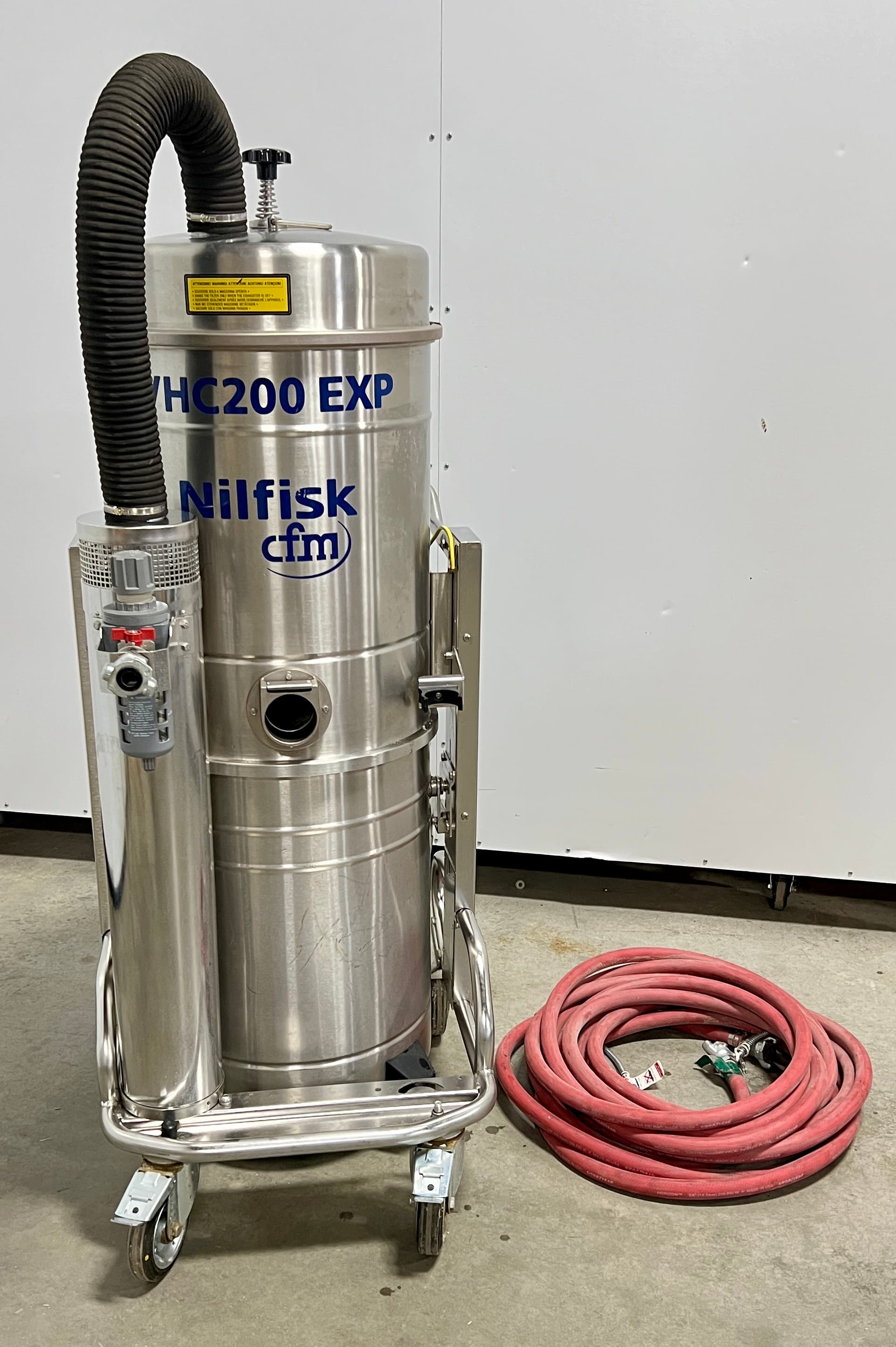 Nilfisk VHC200EXP HEPA Industrial Vacuum Cleaner - Air Powered