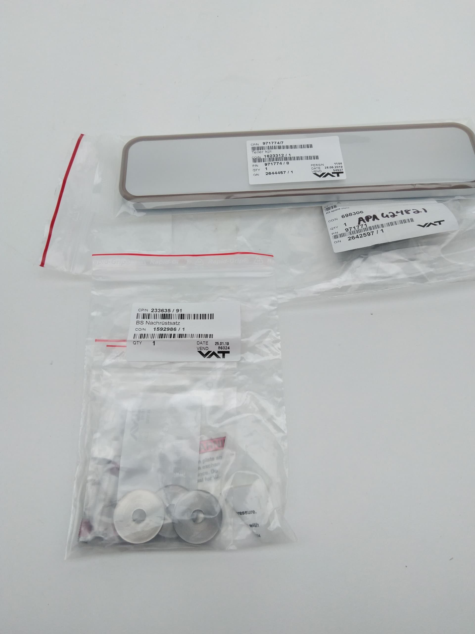 VAT 971771 Valve plate kit