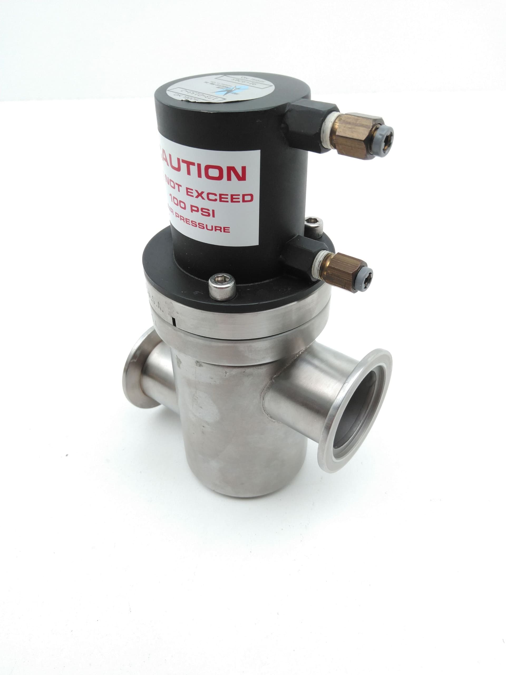 High Vacuum Apparatus 173-0153-2 Pneumatic Vacuum Isolation Valve, KF-40
