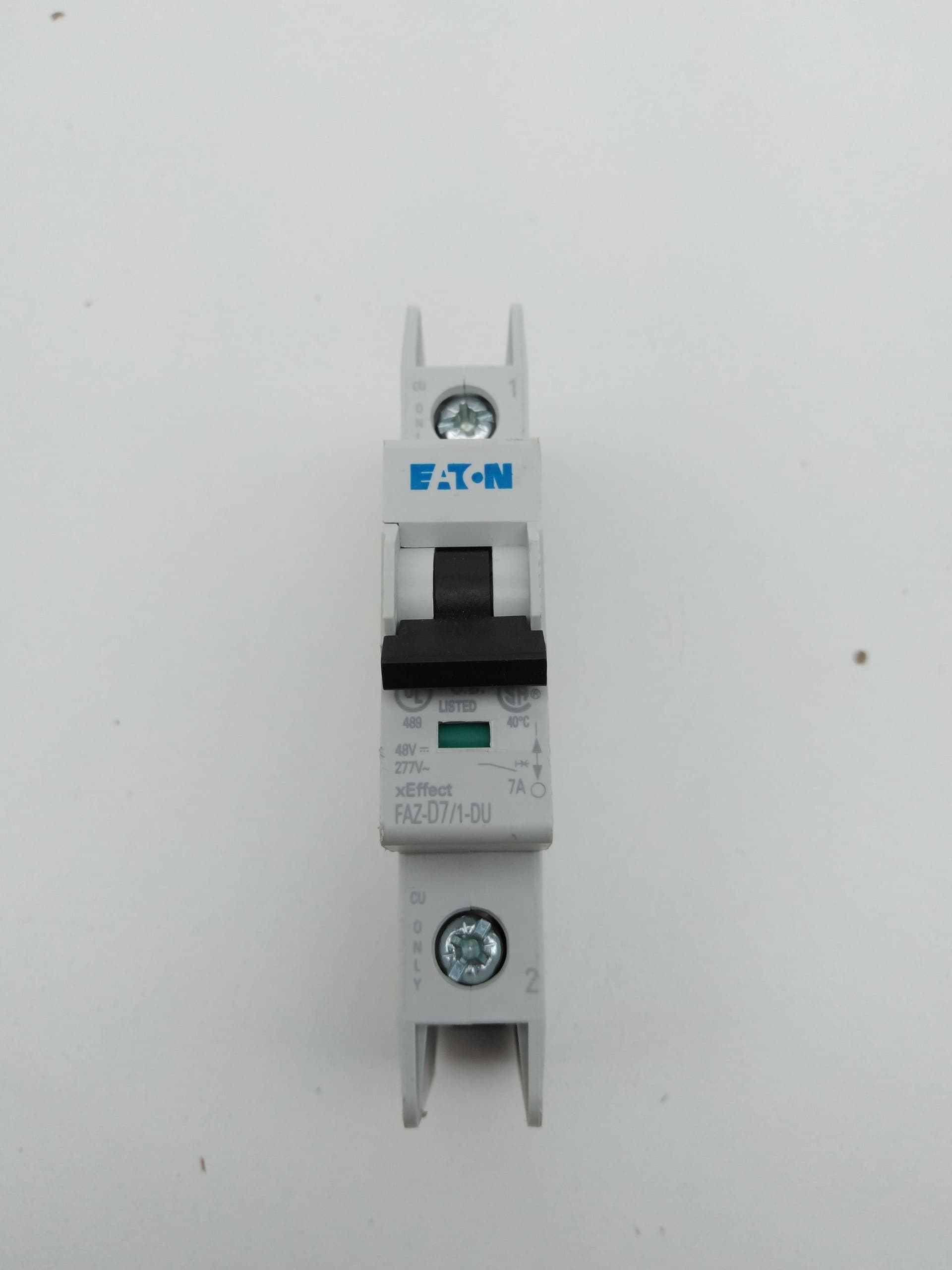 Eaton FAZ-D7/1-DU Miniature Circuit Breaker, 1Pole, 7Amp, 277V