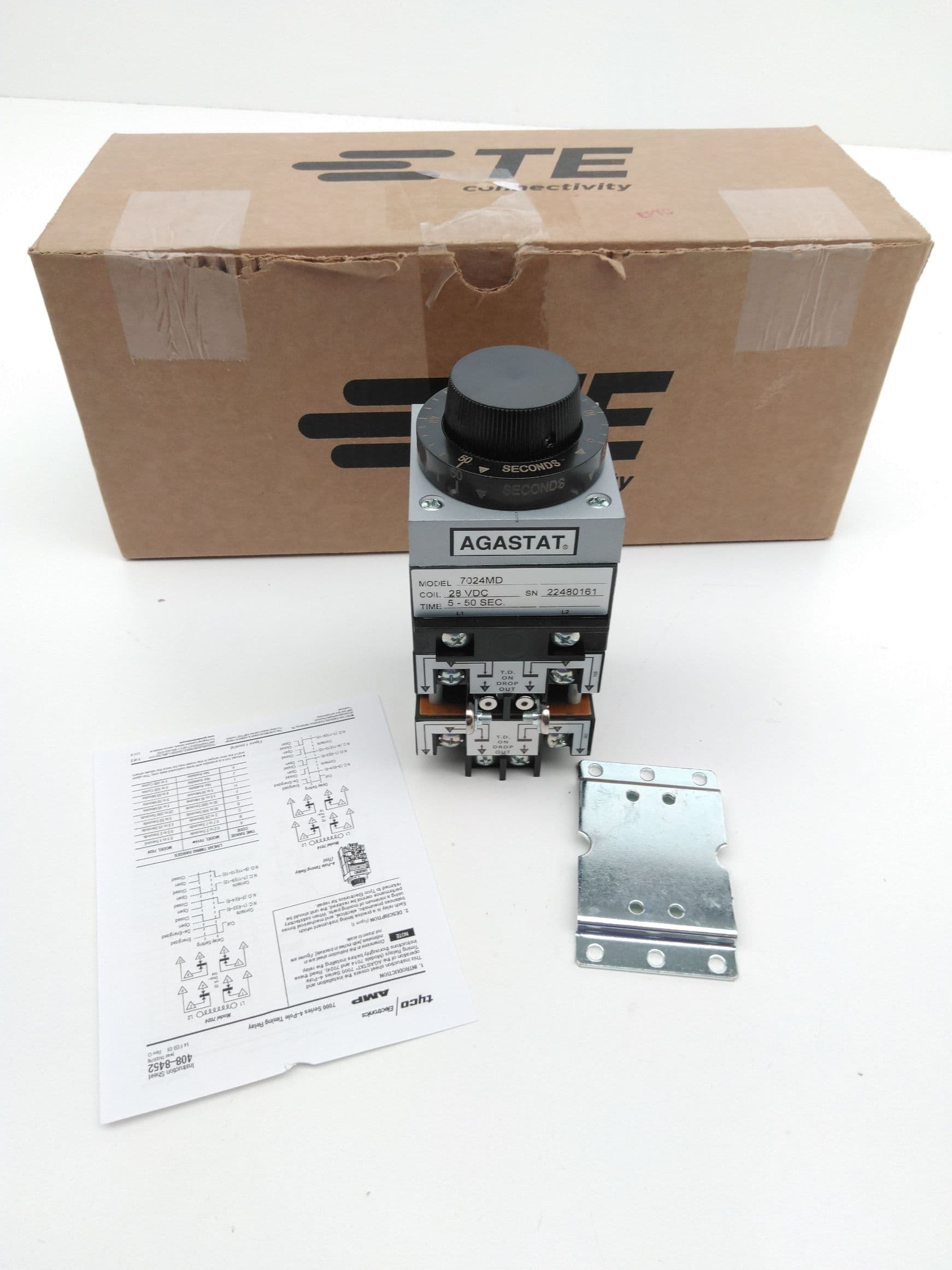 Agastat, TE Connectivity 7024MD Time Delay Relay,
