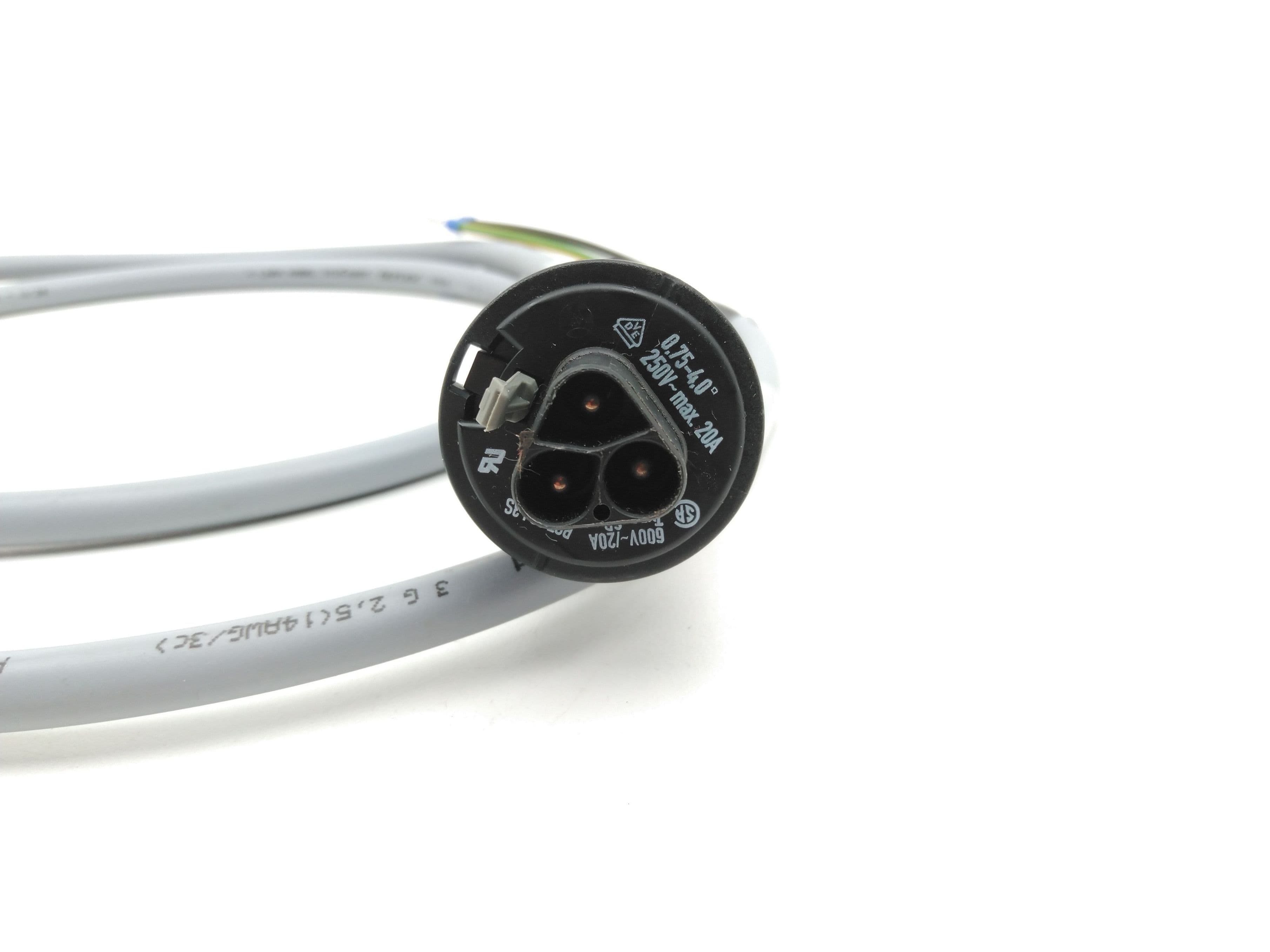 Wieland RST20|3S Male Connector, 20A, 250V, 5’ Cable