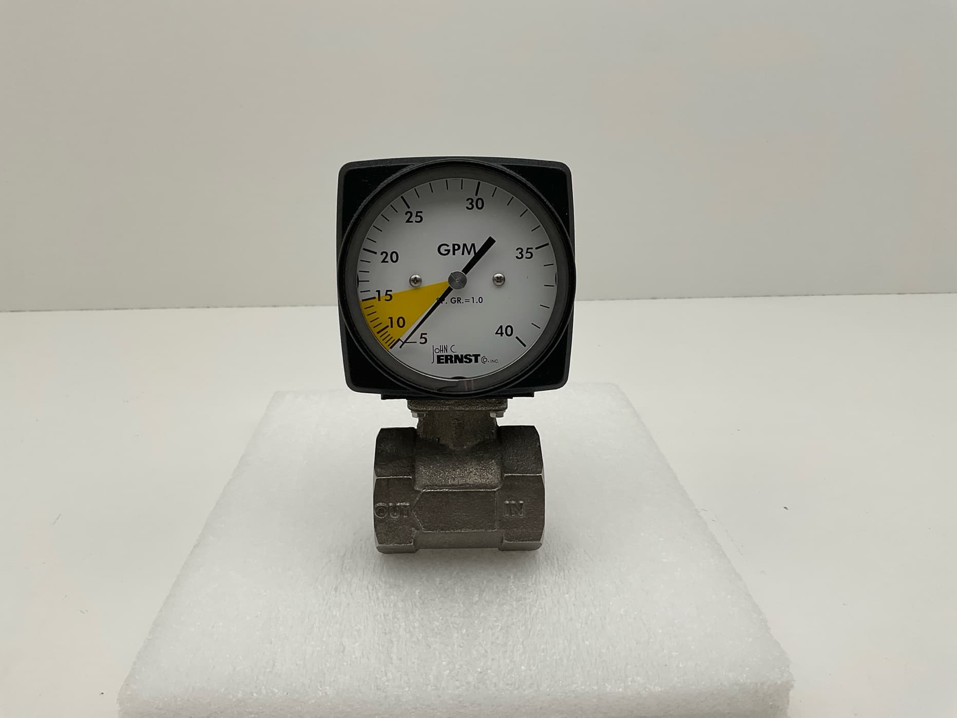 John C. Ernst Co 301 1.5 40G DF OSH Diff. Press. Flow Meter, 5-40 GPM