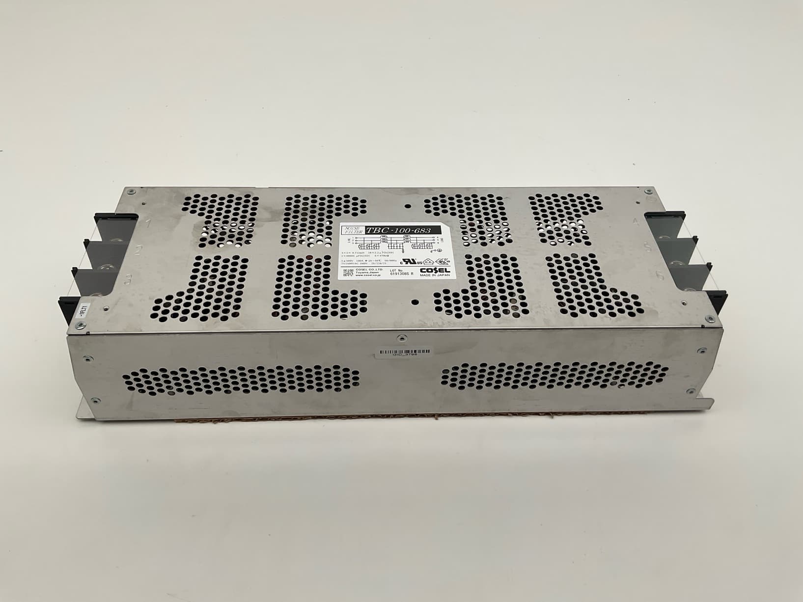 Cosel TBC-100-683 EMI Power Line Noise Filter, 500V, 100A, 3Ph