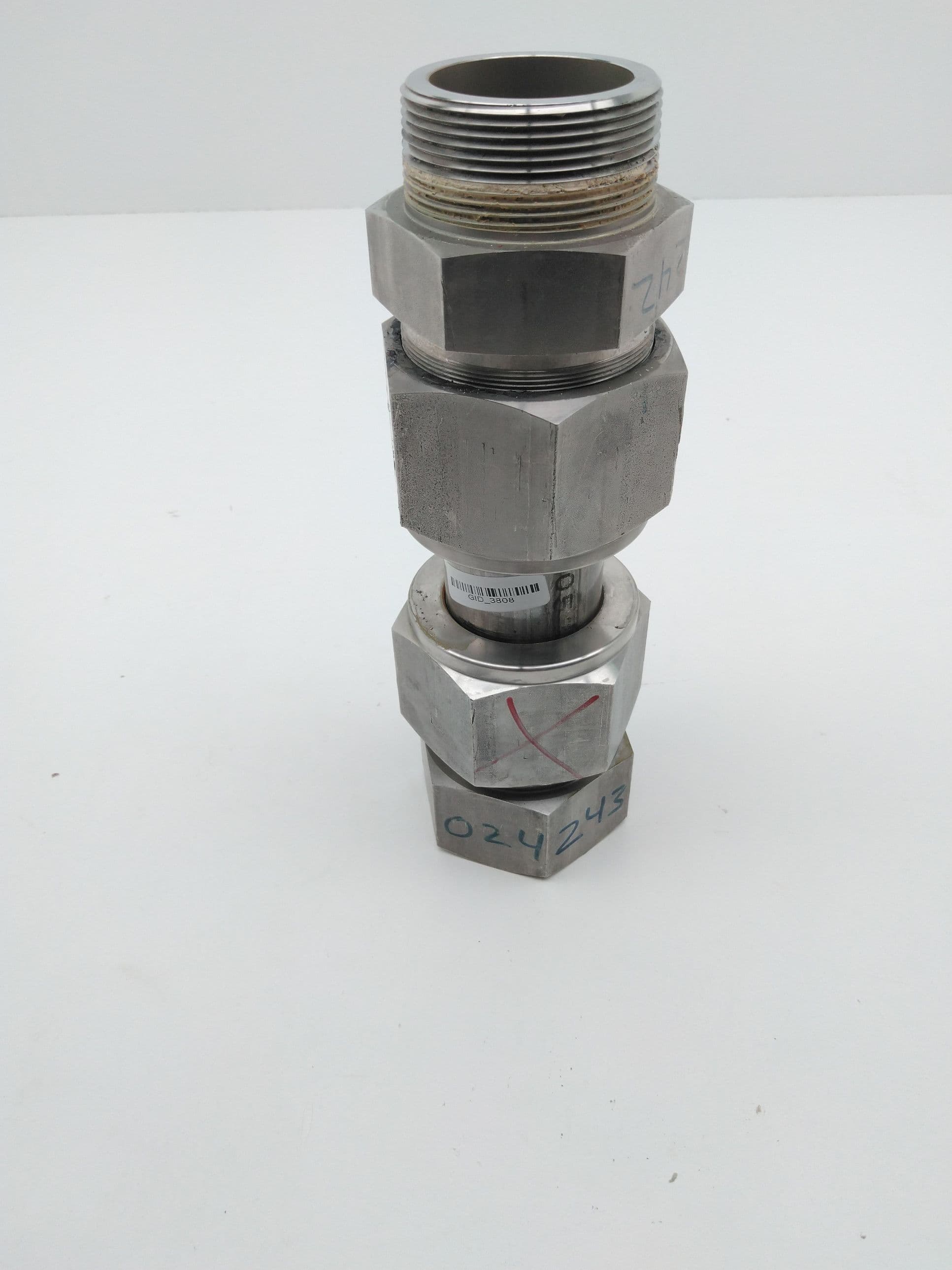 Swagelok SS-2400-1-24, SS-2400-7-24 SS Tube Connectors, 1.5"T- 1 .5" MNPT, FNPT