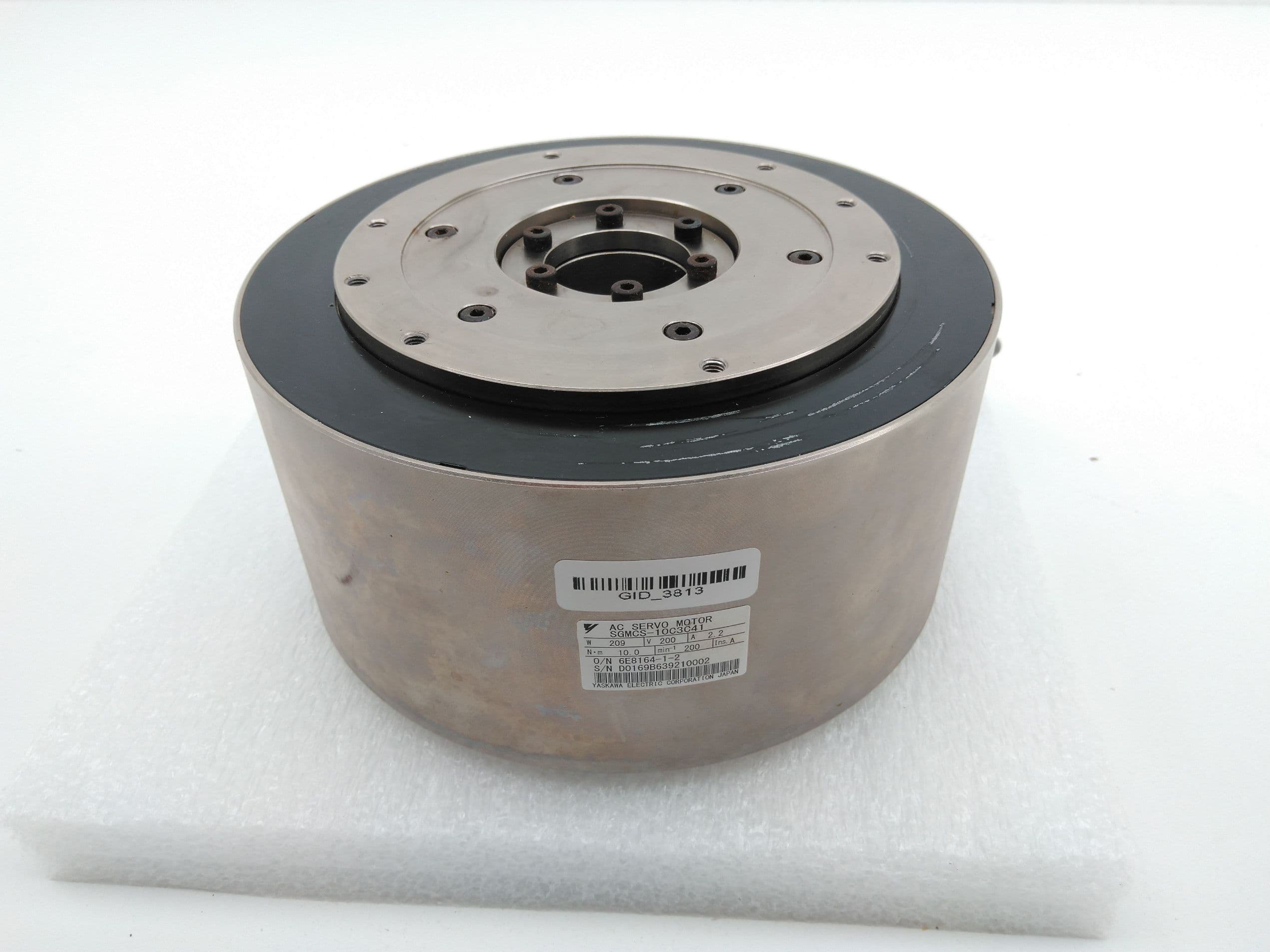 Yaskawa SGMCS-10C3C41 Sigma 5 Direct Drive AC Servo Motor, 200V, 209W, 2.2A