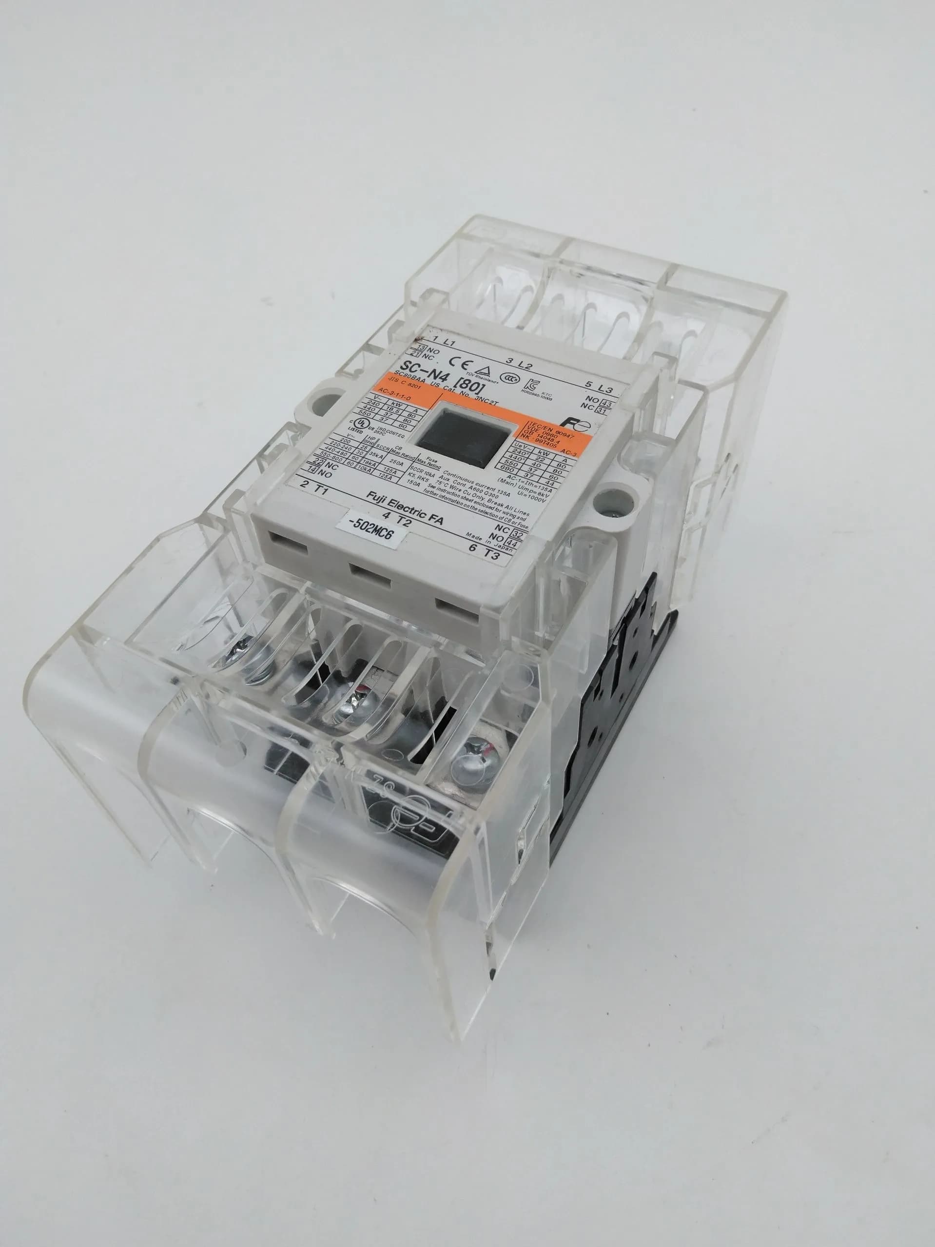 Fuji SC-N4(80), SC80BAA, 3NC2T Contactor, 3P, 80A, 200-600VAC, 110V Coil