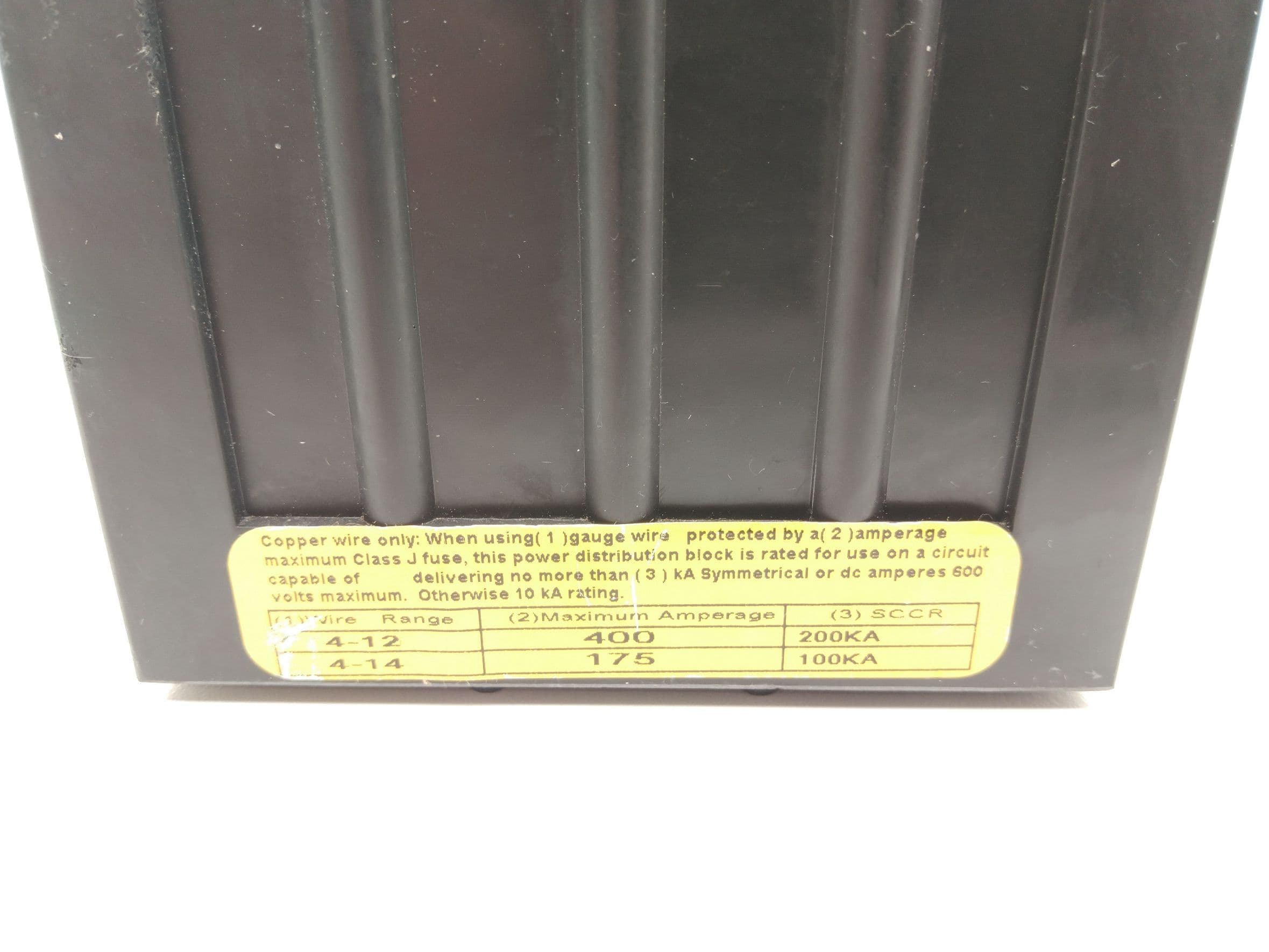 Bussmann PDB321-3 Power Distribution Block, 3P, 175A, 600V