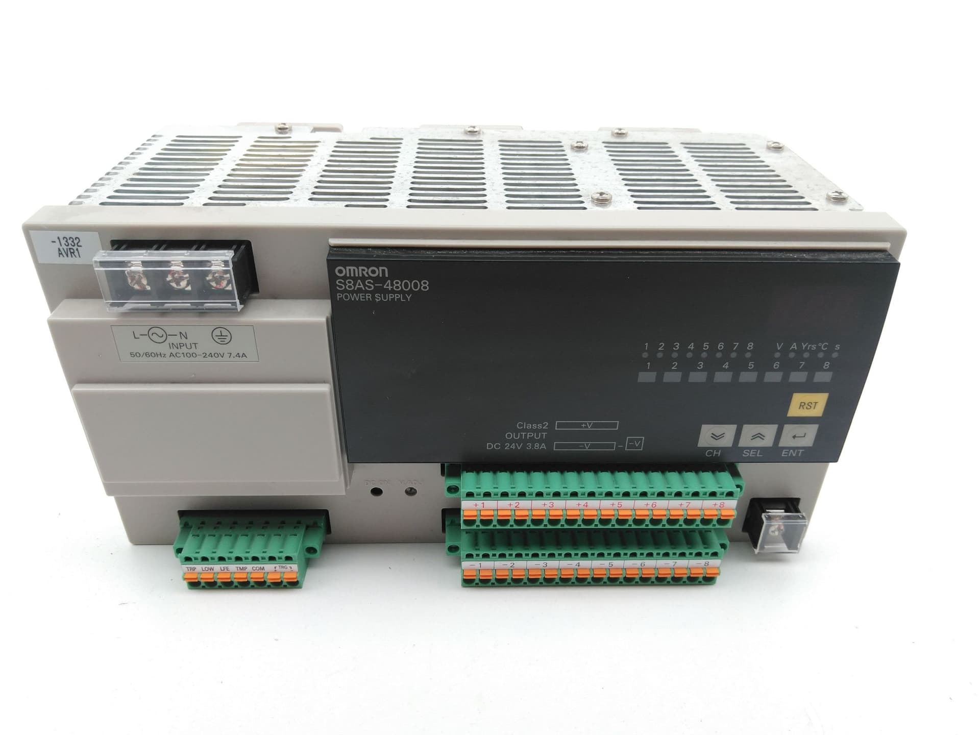 Omron S8AS-48008 Smart Power Supply, 24VDC, 3.8A