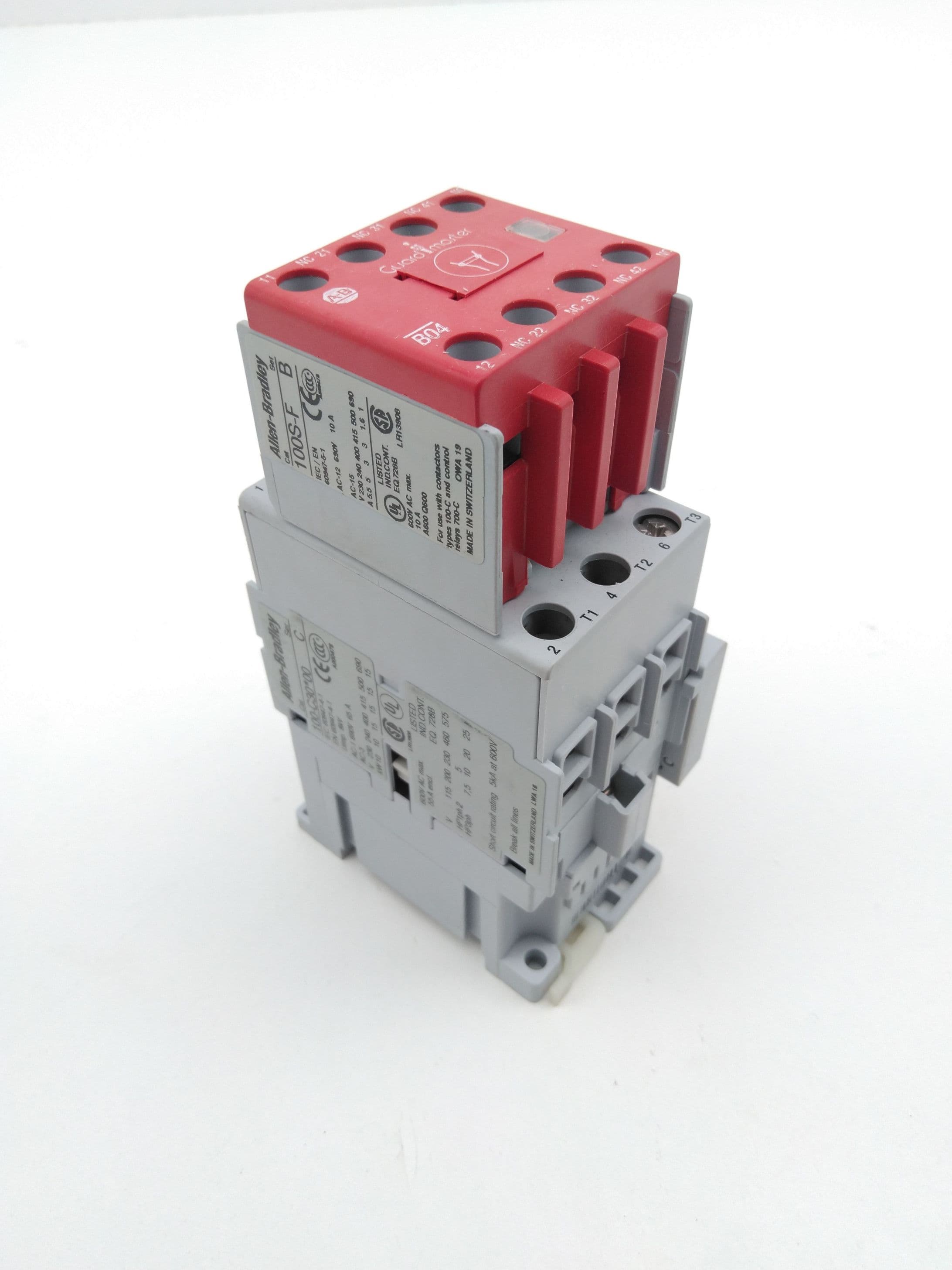 Allen-Bradley 100S-C30D14C, W 100-S Ser B Safety Contactor, 30A, 120/110V coil