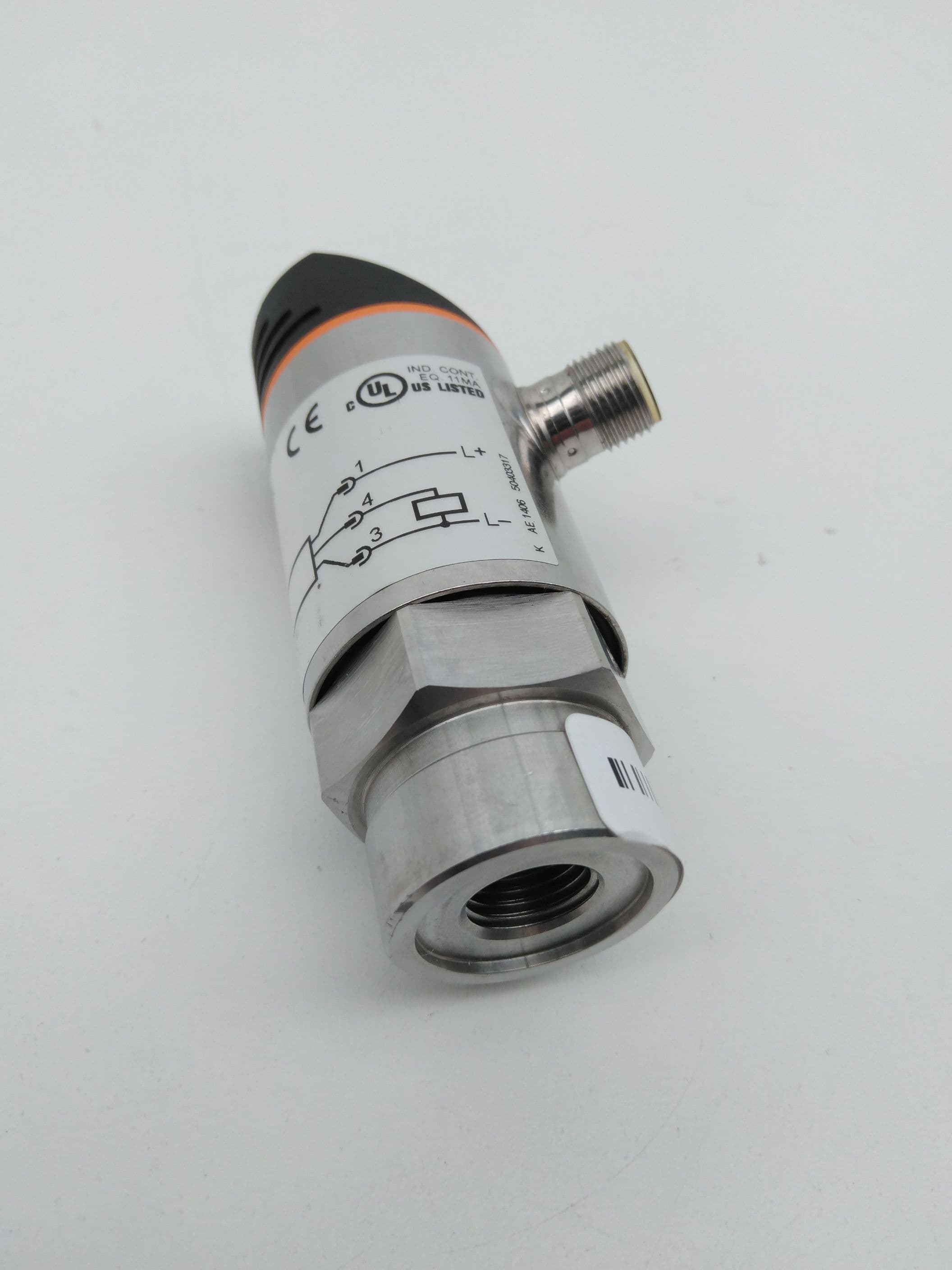 IFM Electronic PN5004 Pressure Sensor, -14.5-145 psi, 16-36VDC, 250ma out
