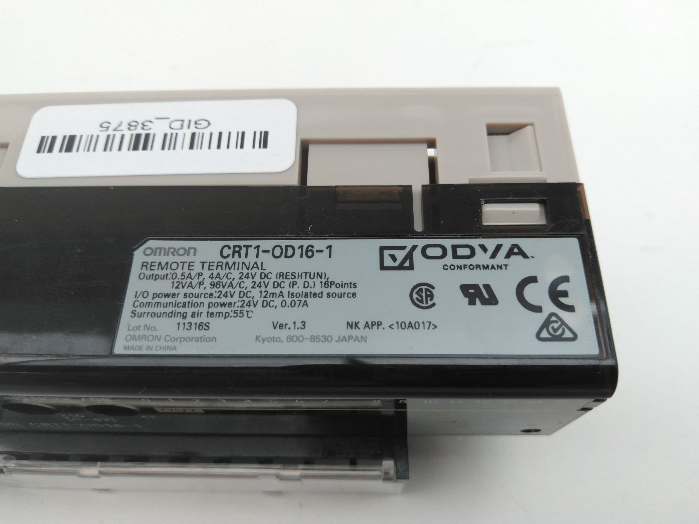 Omron CRT1-OD16-1 Remote Terminal Output Unit, 24VDC