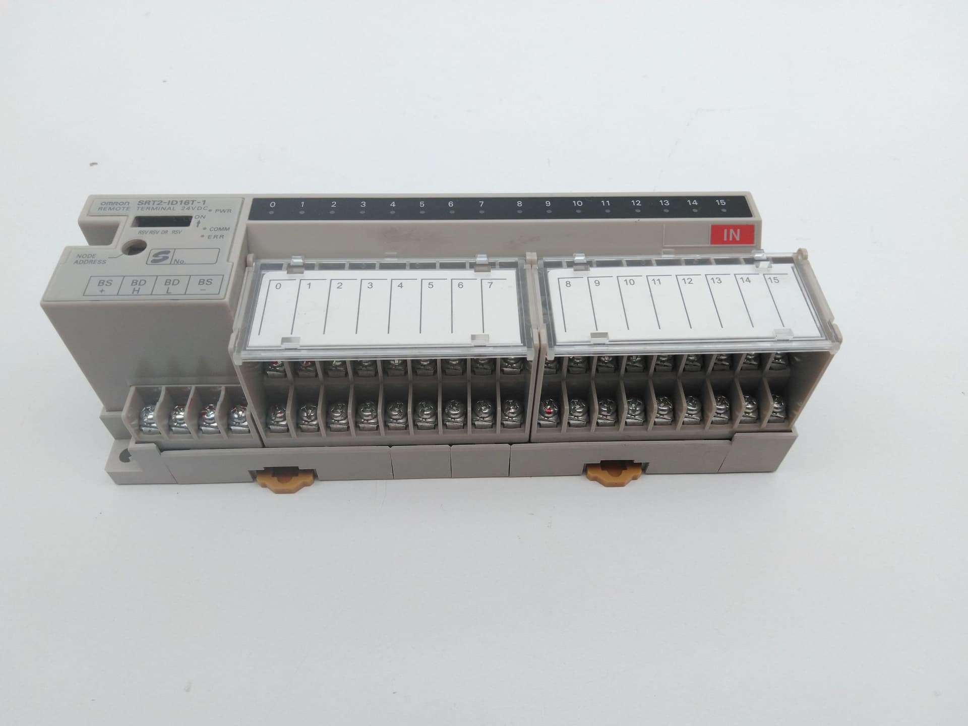 Omron SRT2-ID16T-1 Remote I/O Terminal, 16 Point, PNP, 3-Tier Block, 24VDC