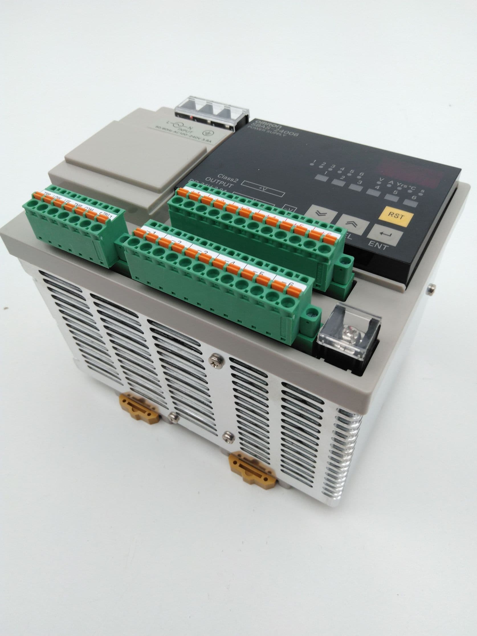 Omron S8AS-24006 Smart Power Supply, DIN Mount, 100-240VAC, 24VDC, 10A