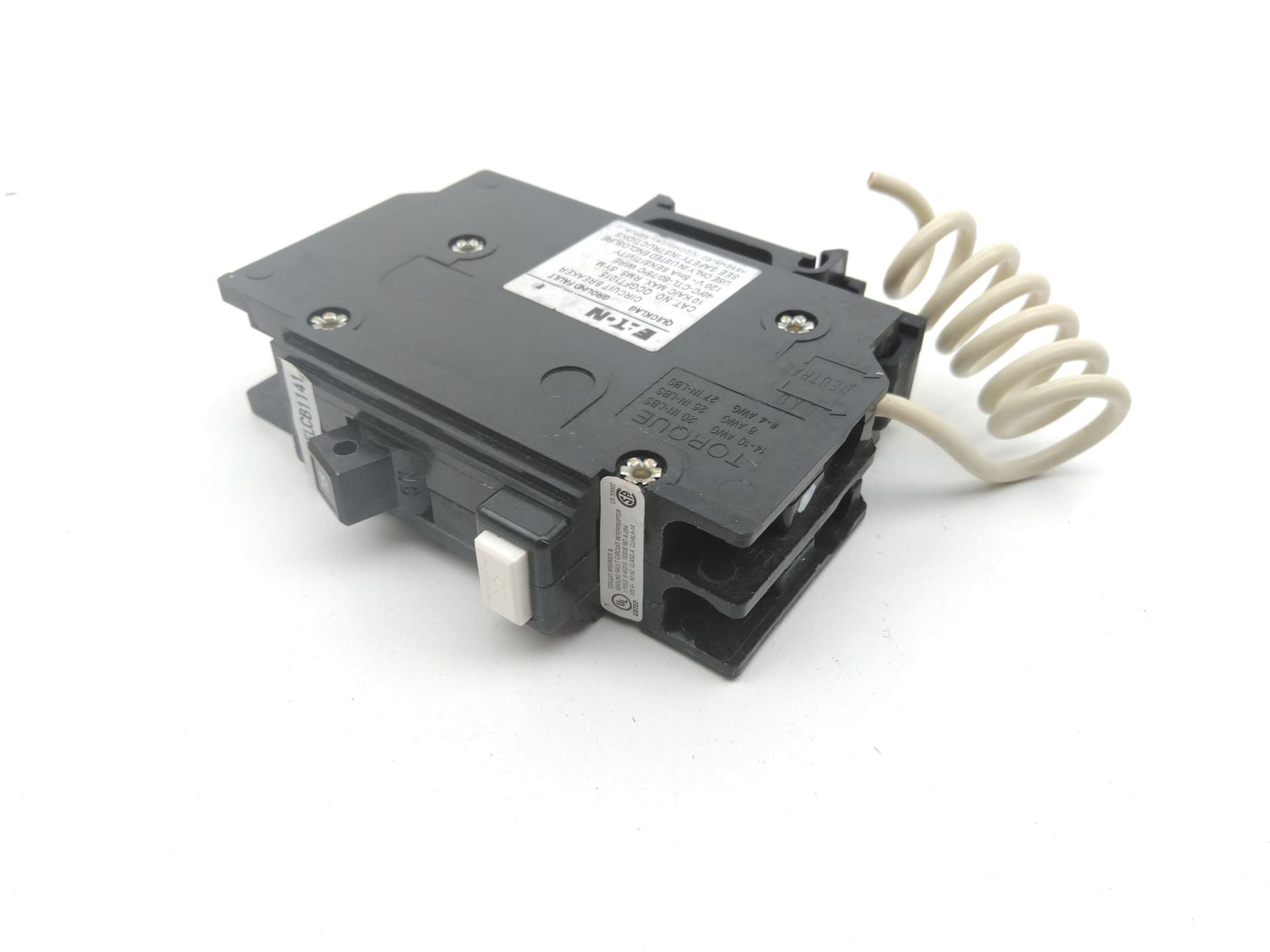 Eaton QCGFT1015 Ground Fault Protection Circuit Breaker, 15A, 1P, 120-240VAC