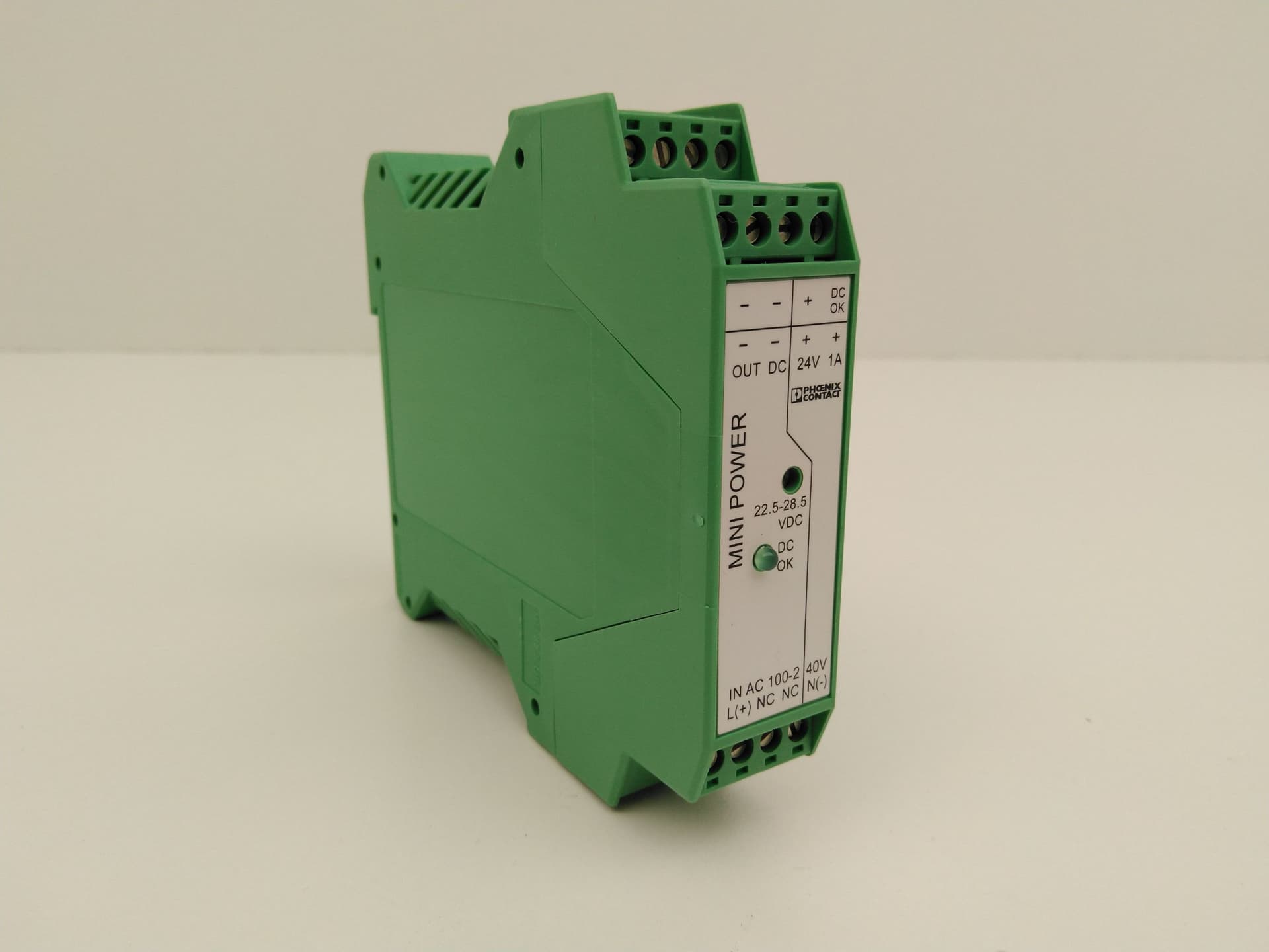 Phoenix Contact mini-ps-100-240AC/24DC1, 2938840 24VDC mini Power Supply