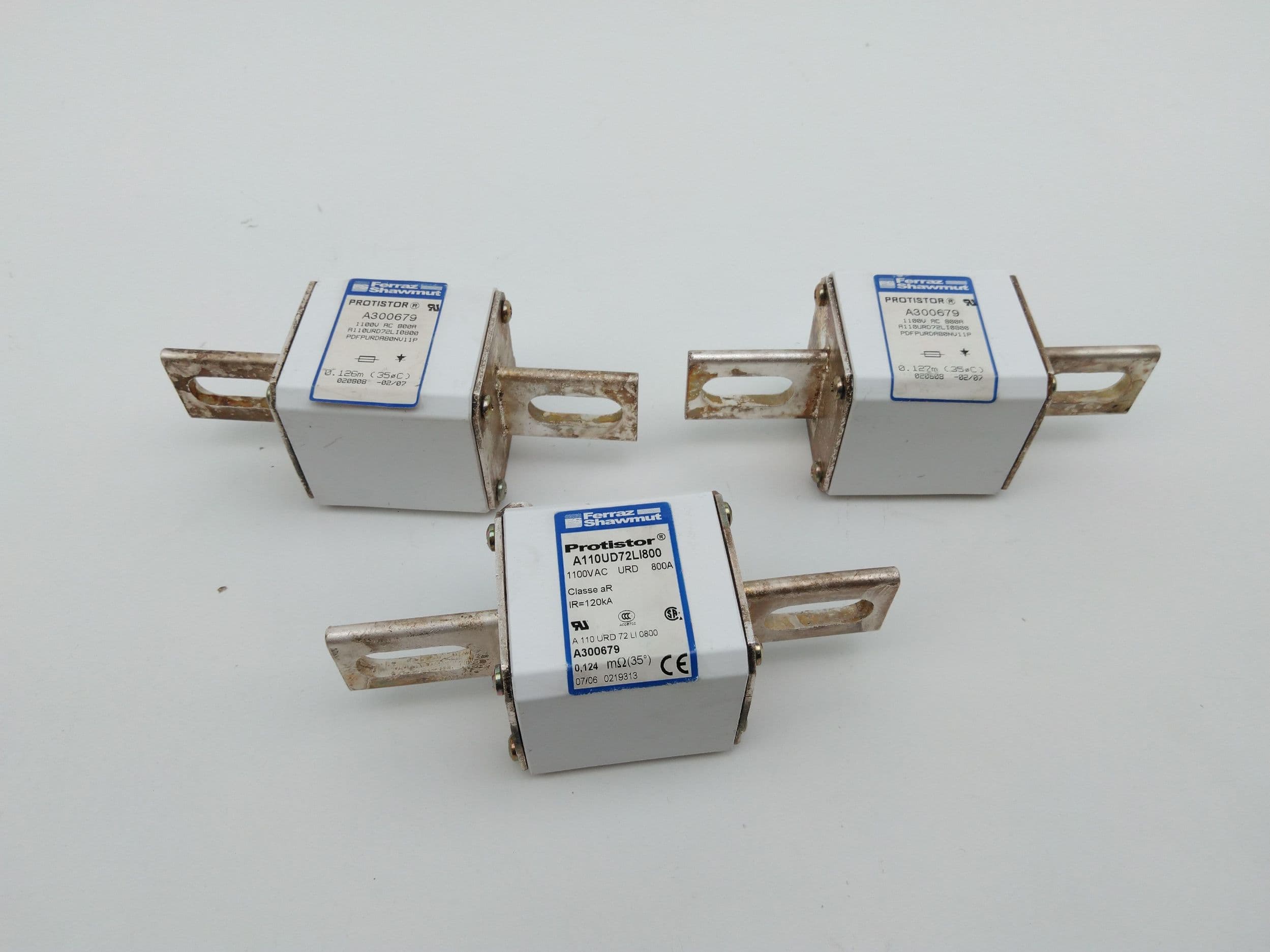 Ferraz Shawmut Protistor, A110UD72L1800, A300679 Fuse-Links 1100VAC, 800A