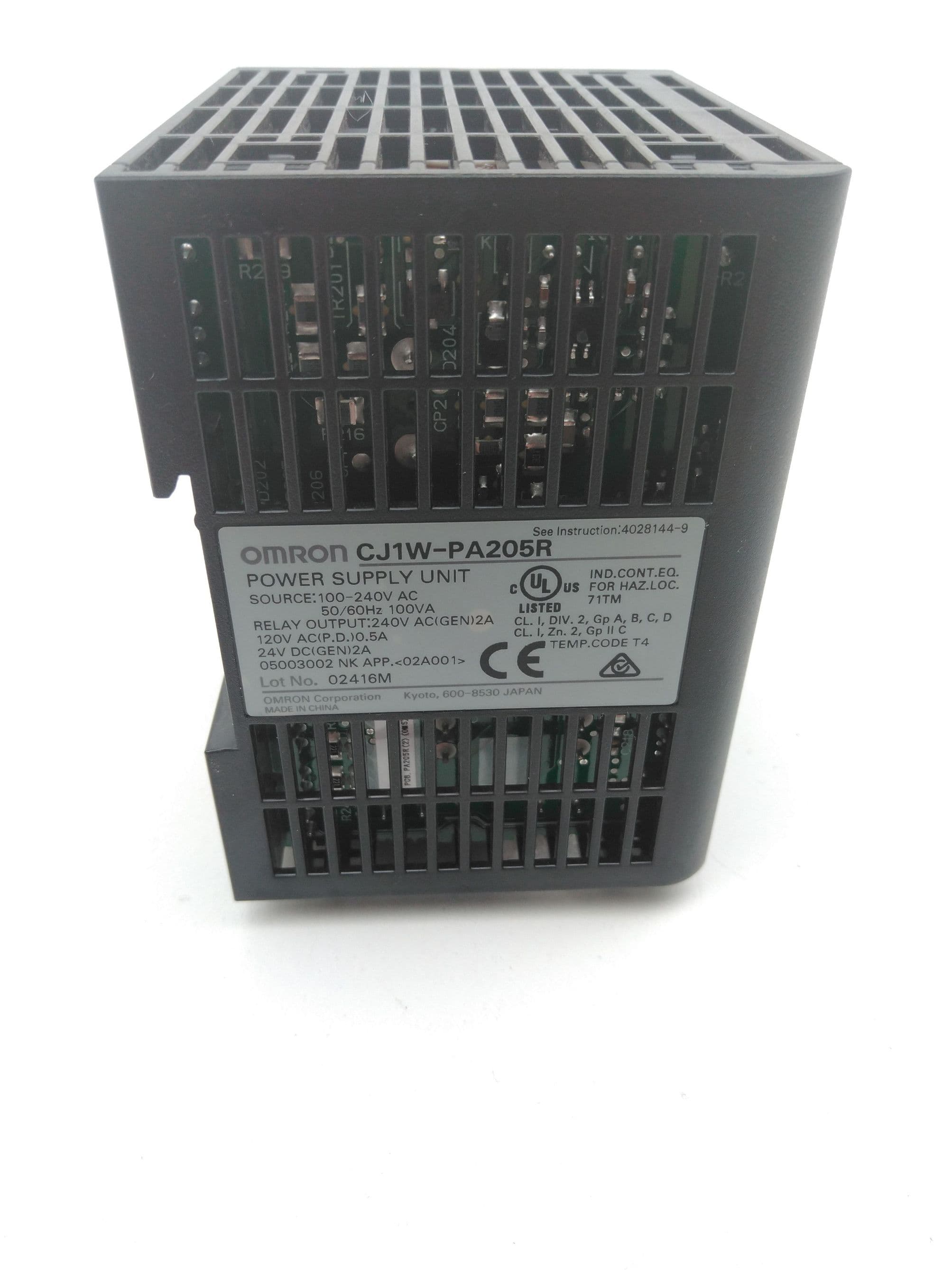 Omron CJ1W-PA205R PLC Power Supply Unit