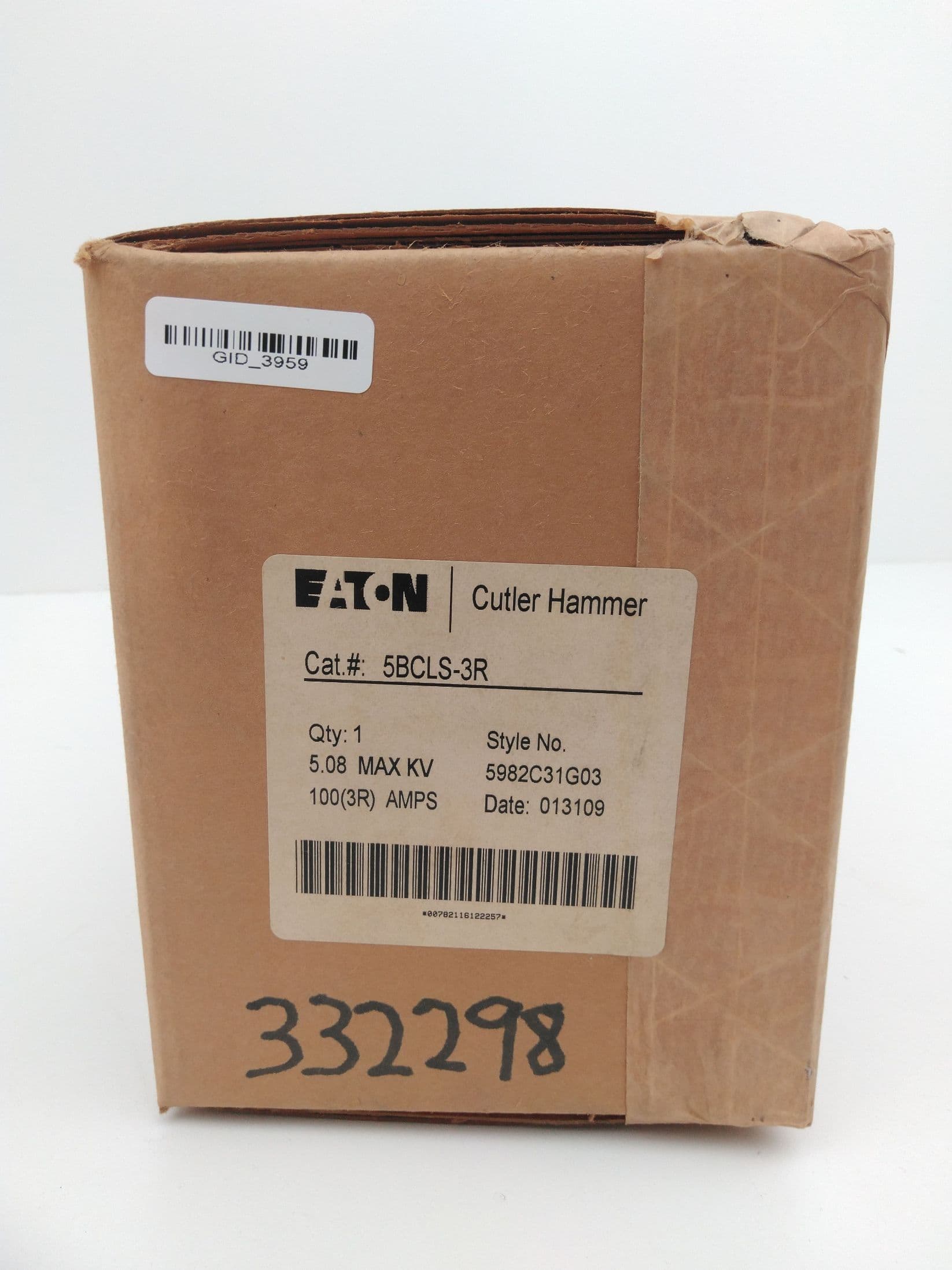 Eaton 5BCLS-3R Motor Circuit Current Limiting High Voltage Fuse, 5.08 KV, 100A
