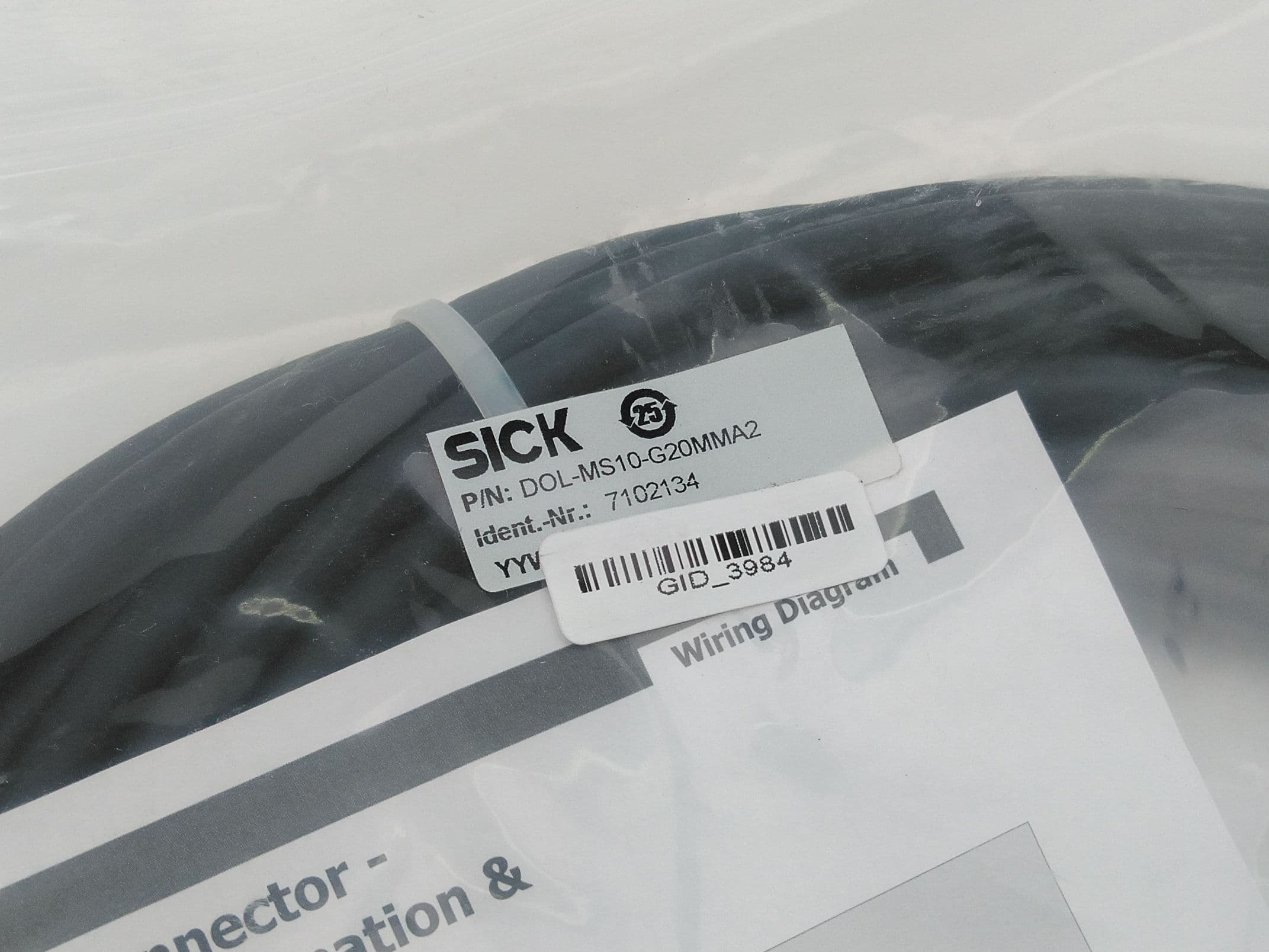 Sick DOL-MS10-G20MMA2 Encoder Cable 20m, 7102134