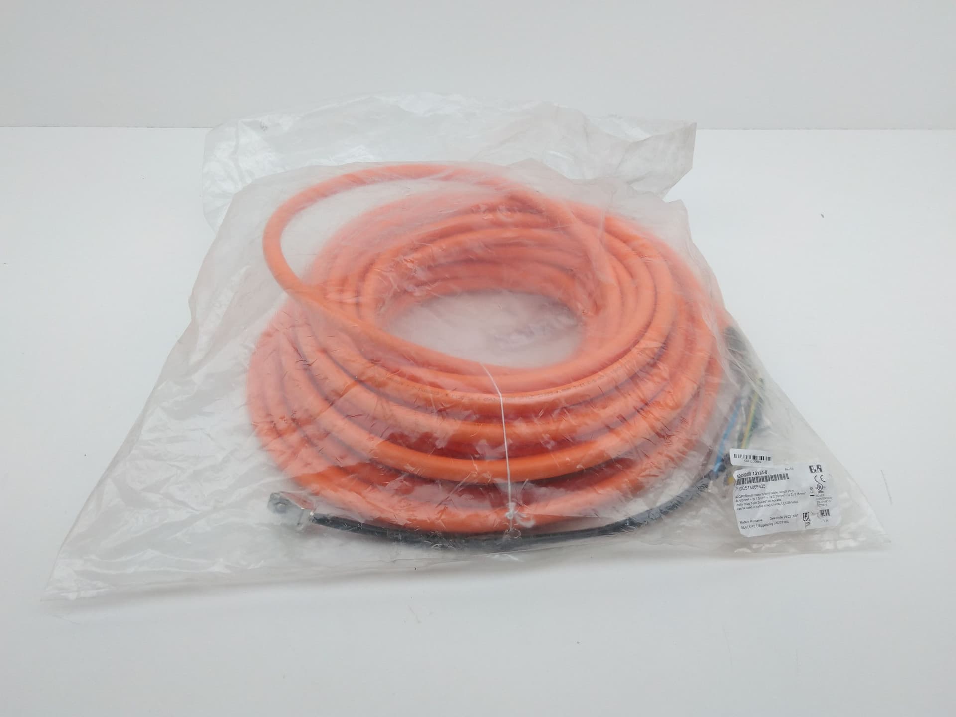B&R Automation 8BCH0025.1312A-0 Hybrid Motor Cable, 25M