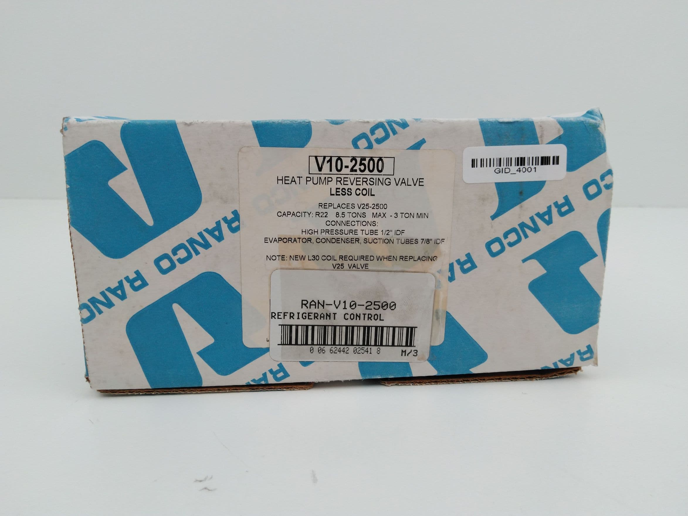 Ranco, Robertshaw V10-2500, ( V10-414080-170) Heat Pump Valve, less coil