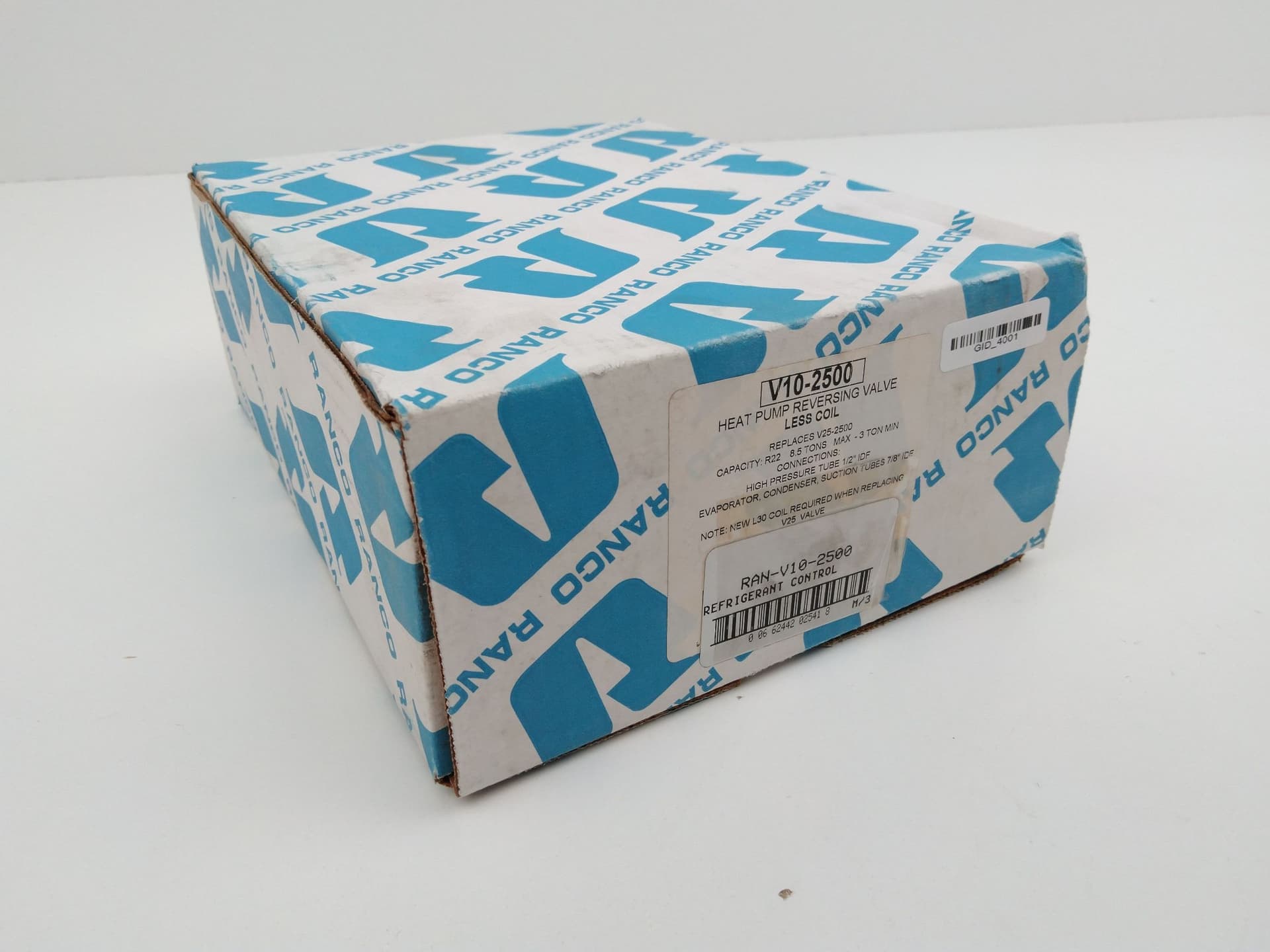 Ranco, Robertshaw V10-2500, ( V10-414080-170) Heat Pump Valve, less coil