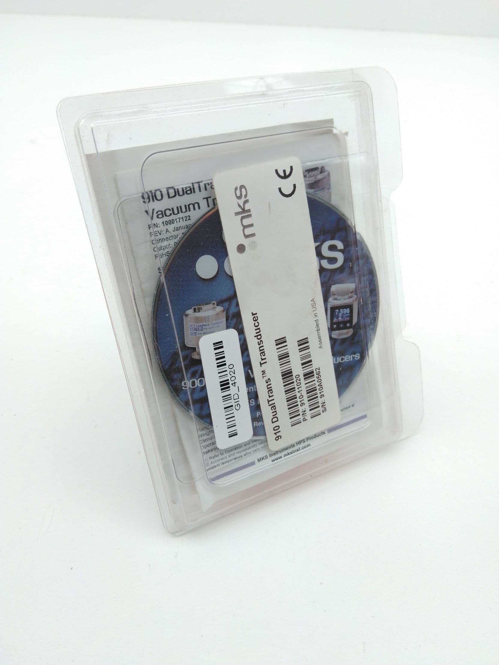 MKS 910-11020 910 DualTrans Vacuum Transducer, 9-30VDC/1.2W, RS-232, KF-16