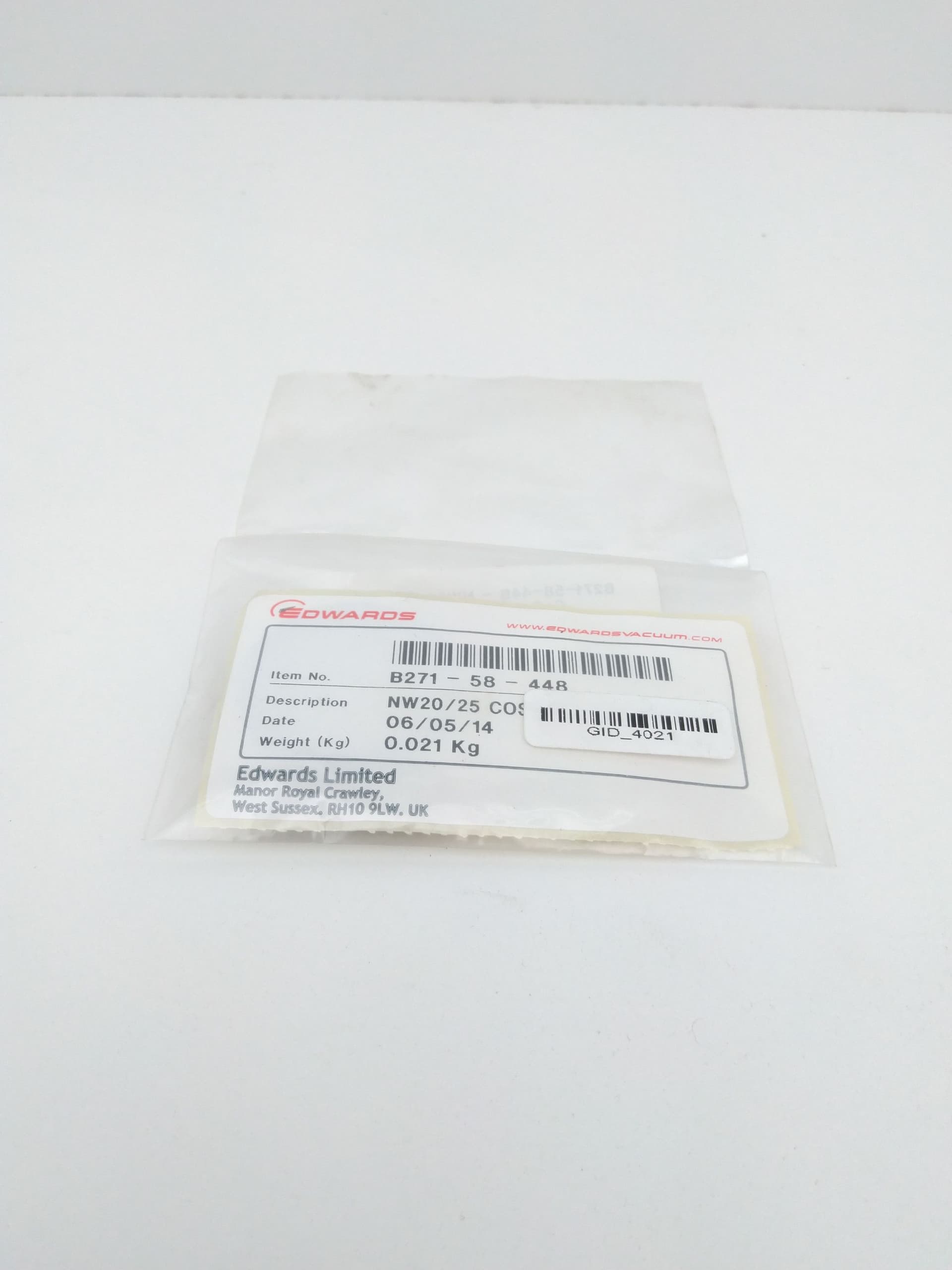 Edwards Vacuum B271-58-448 Co-Seal, NW20 / NW25