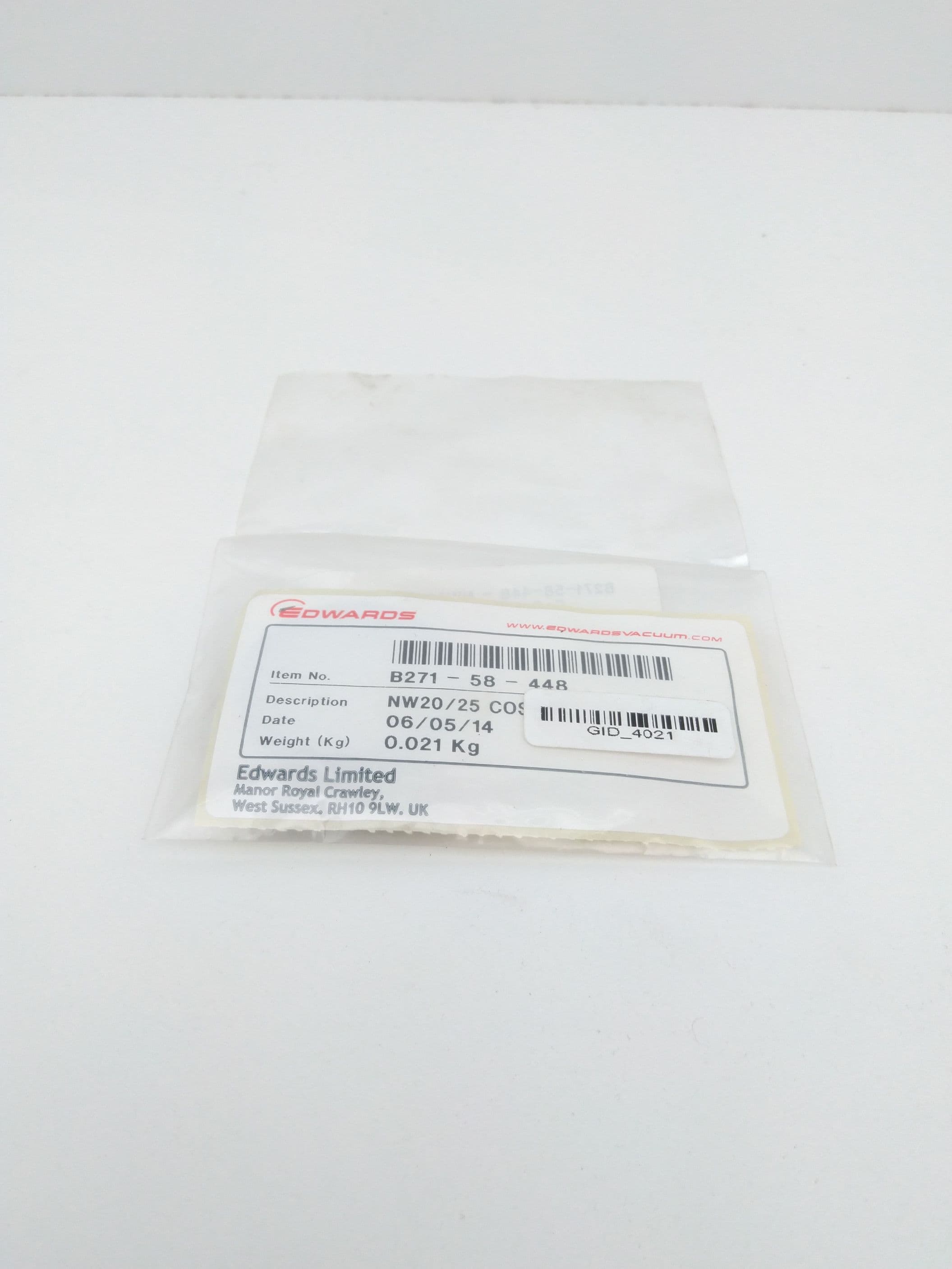 Edwards Vacuum B271-58-448 Co-Seal, NW20 / NW25
