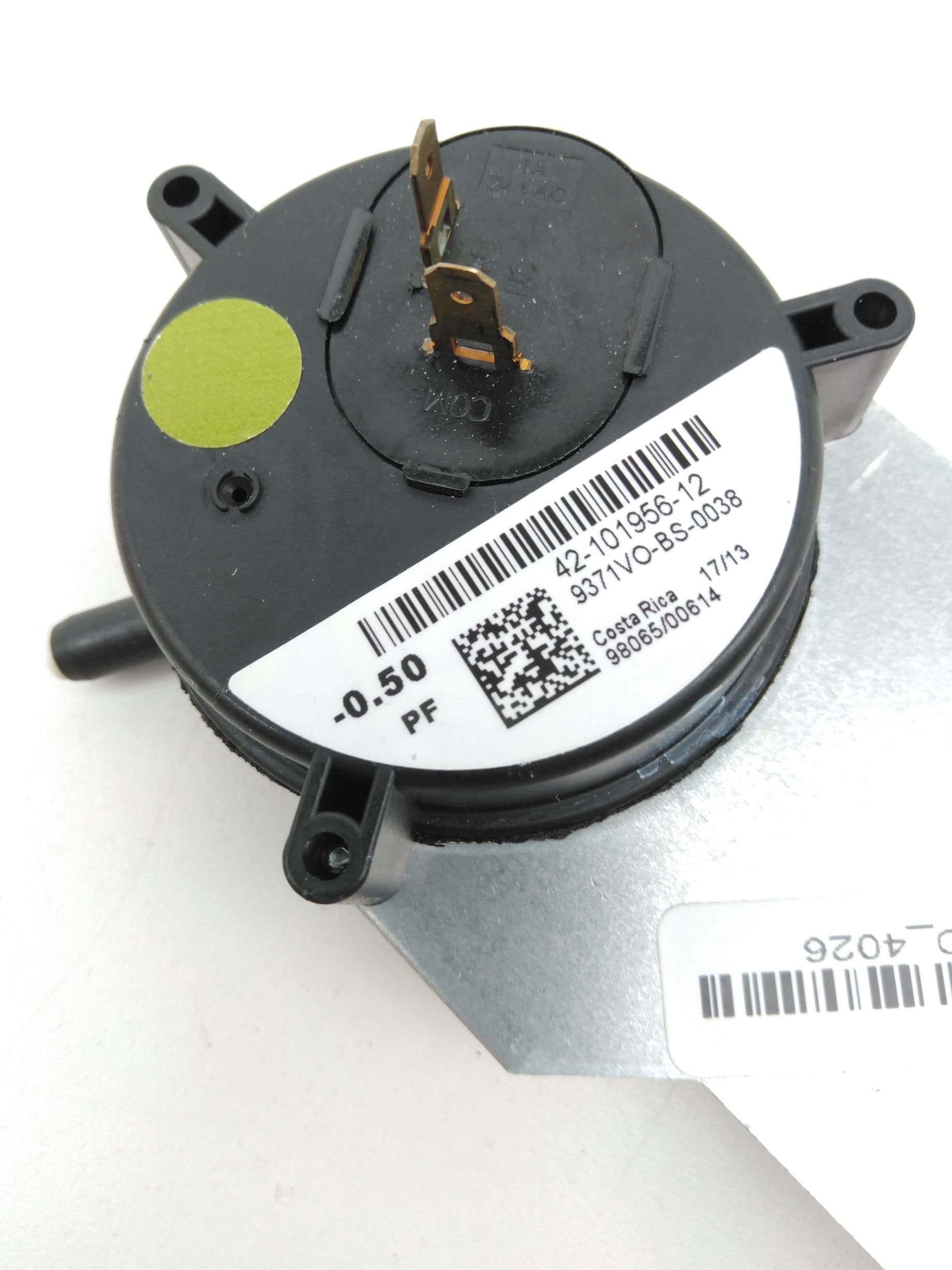 Rheem 42-101956-12 Pressure Switch,-0.50" WC SPST