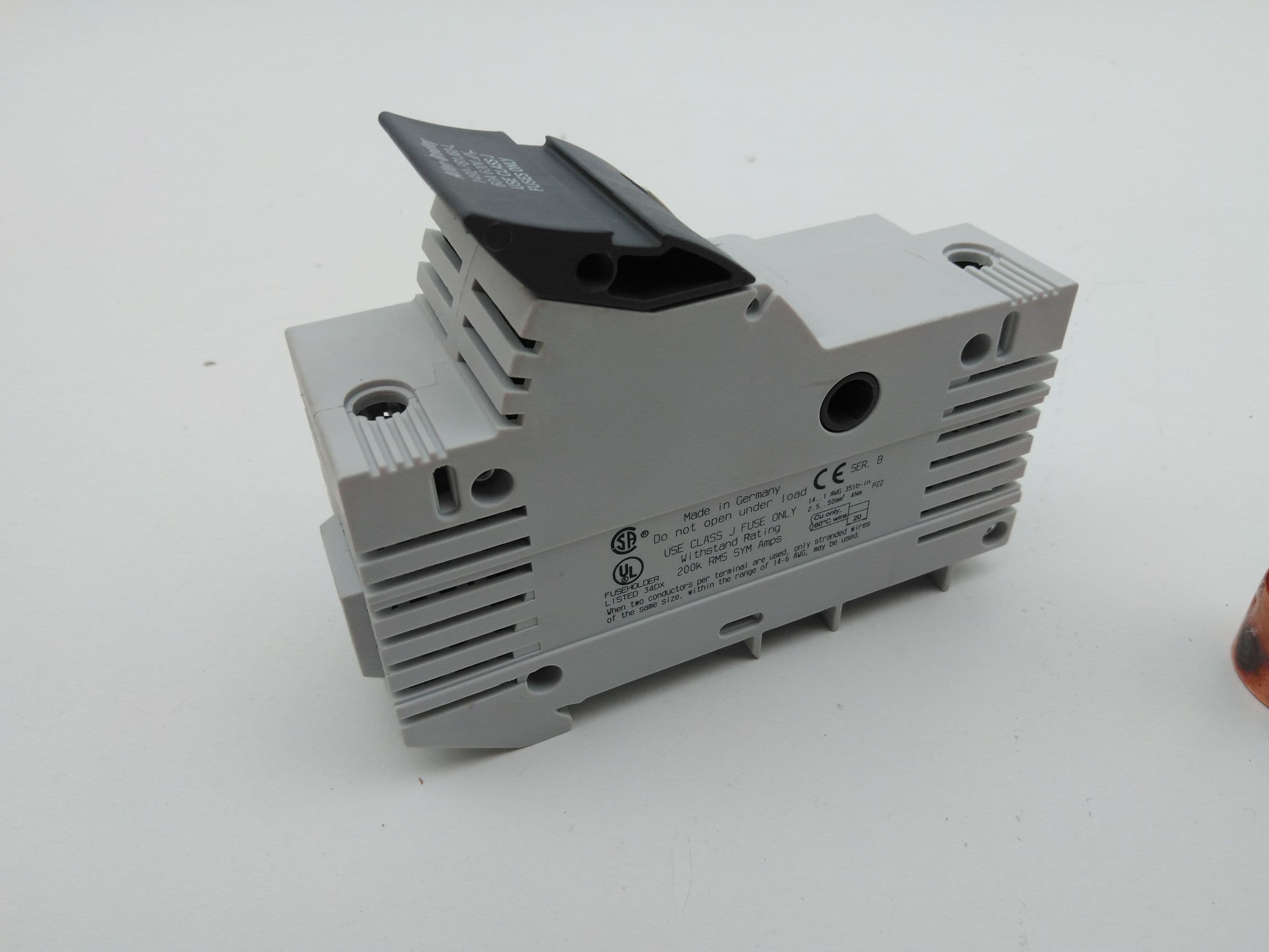Allen-Bradley 1492-FB1J60-L Fuse Holder, 1P, 60A, 600V w/ AJT40 Fuse