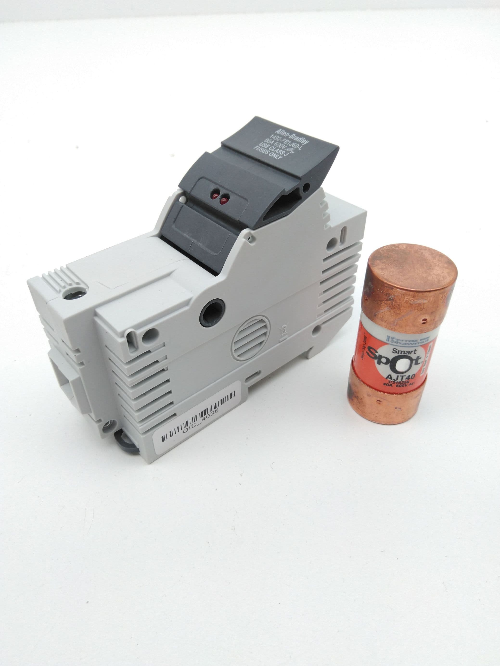Allen-Bradley 1492-FB1J60-L Fuse Holder, 1P, 60A, 600V w/ AJT40 Fuse