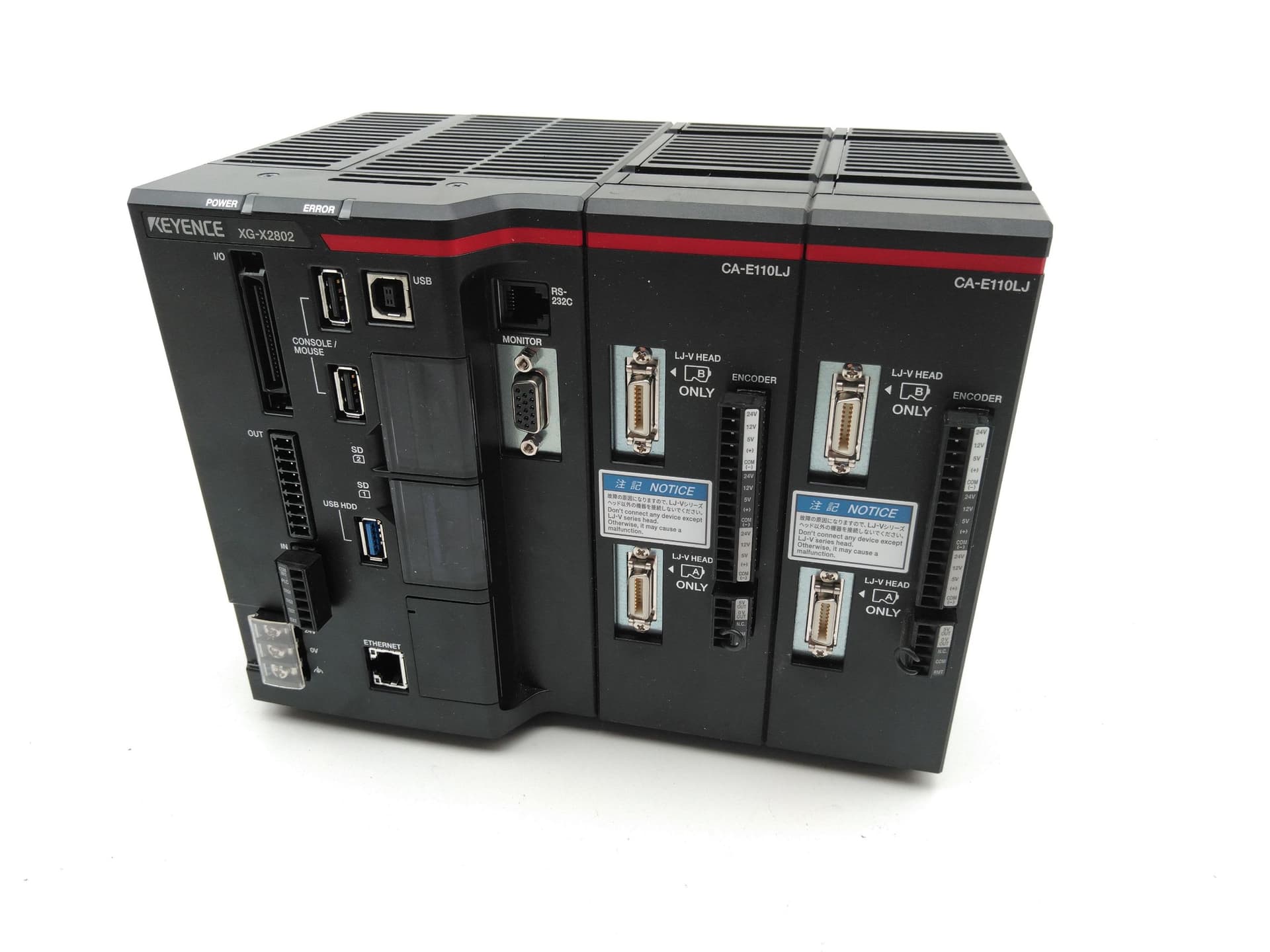 Keyence XG-X2802 3D/Line Scan Camera Controller w/ CA-E110LJ Input Unit