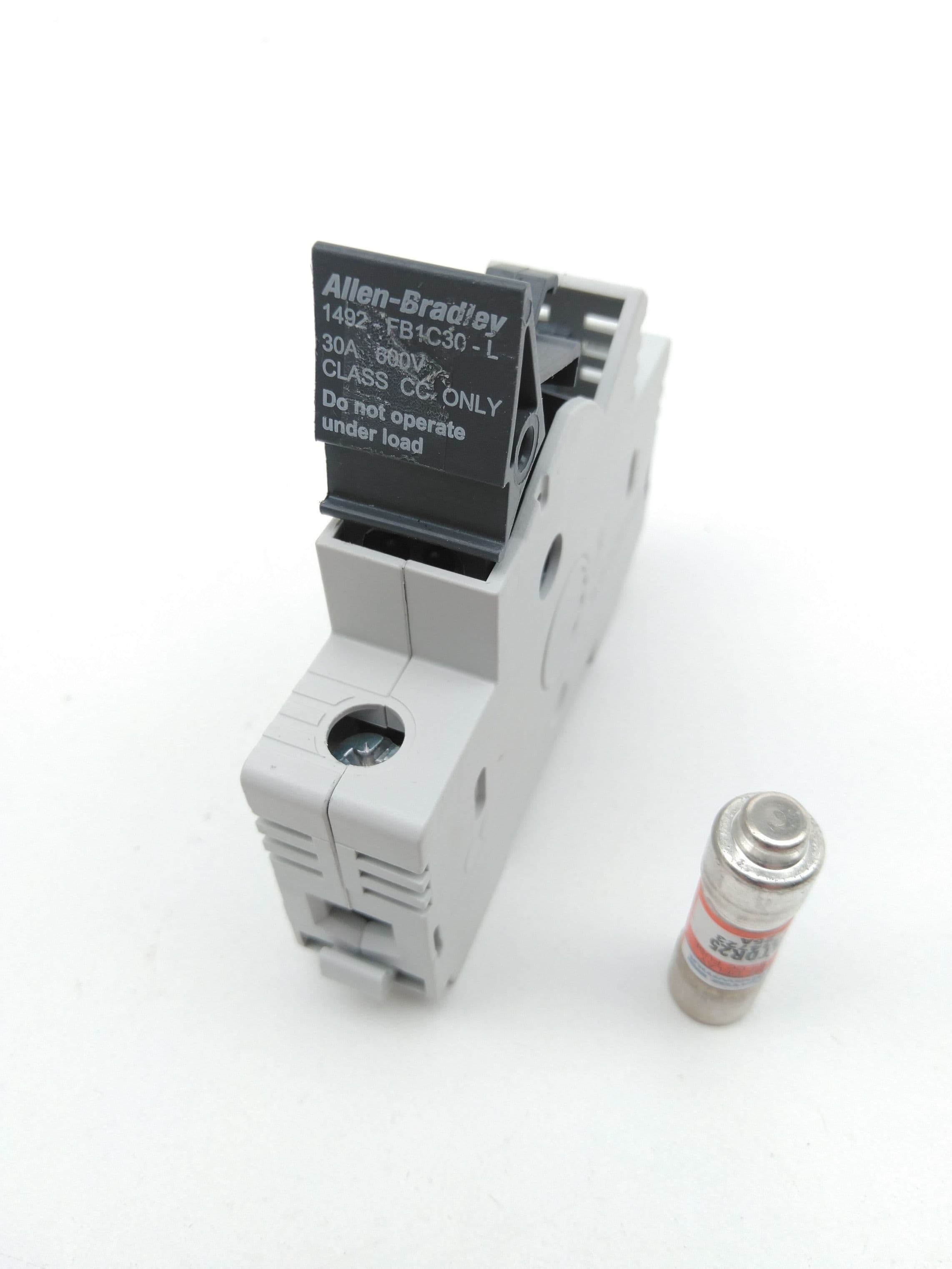 Allen-Bradley 1492-FB1C30-L Fuse Holder 1P 30A 600V w/ Mersen ATDR25 Fuse 25A