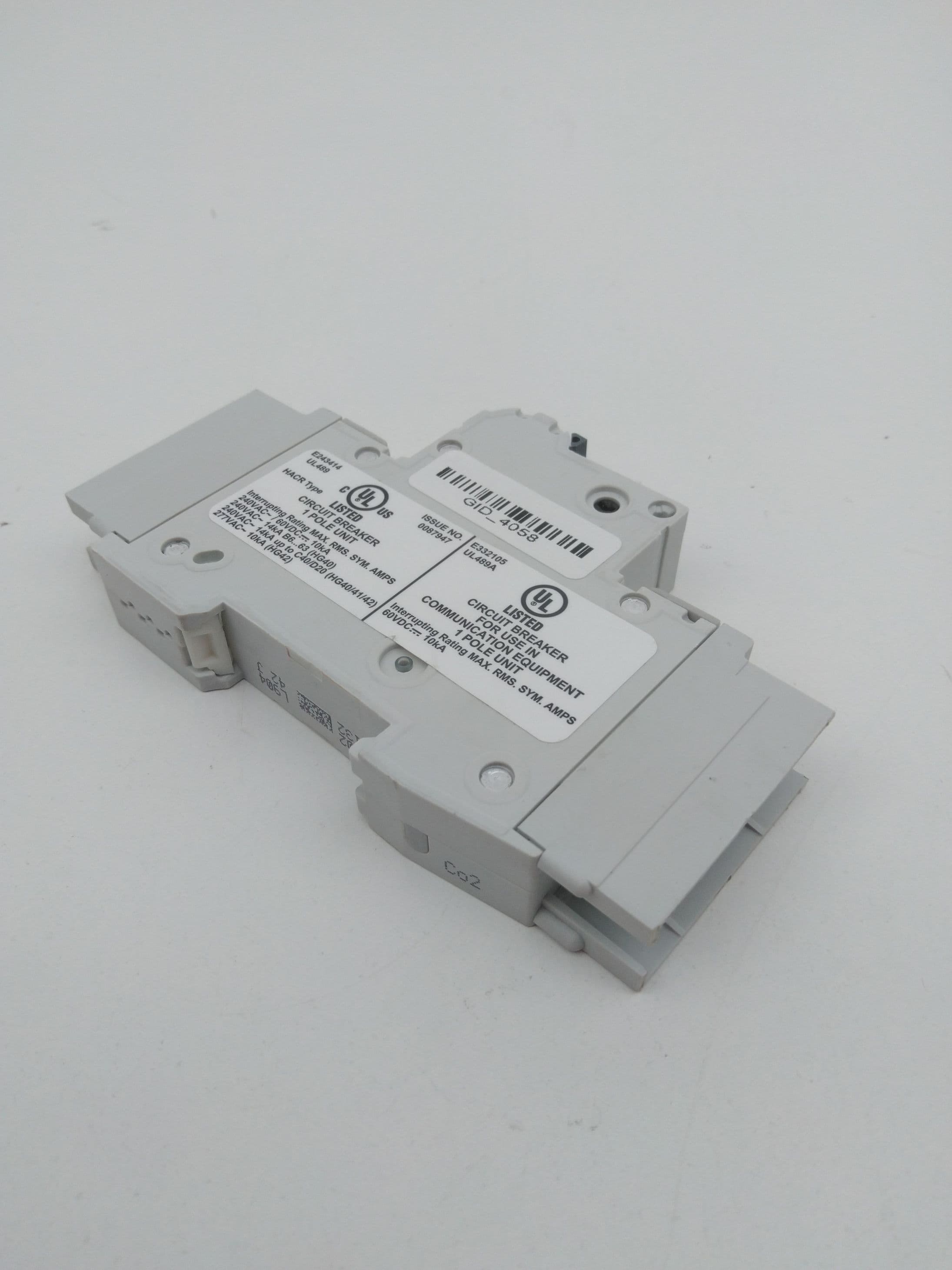Siemens 5SJ4102-7HG42 Miniature Circuit Breaker 1P 277V 2A