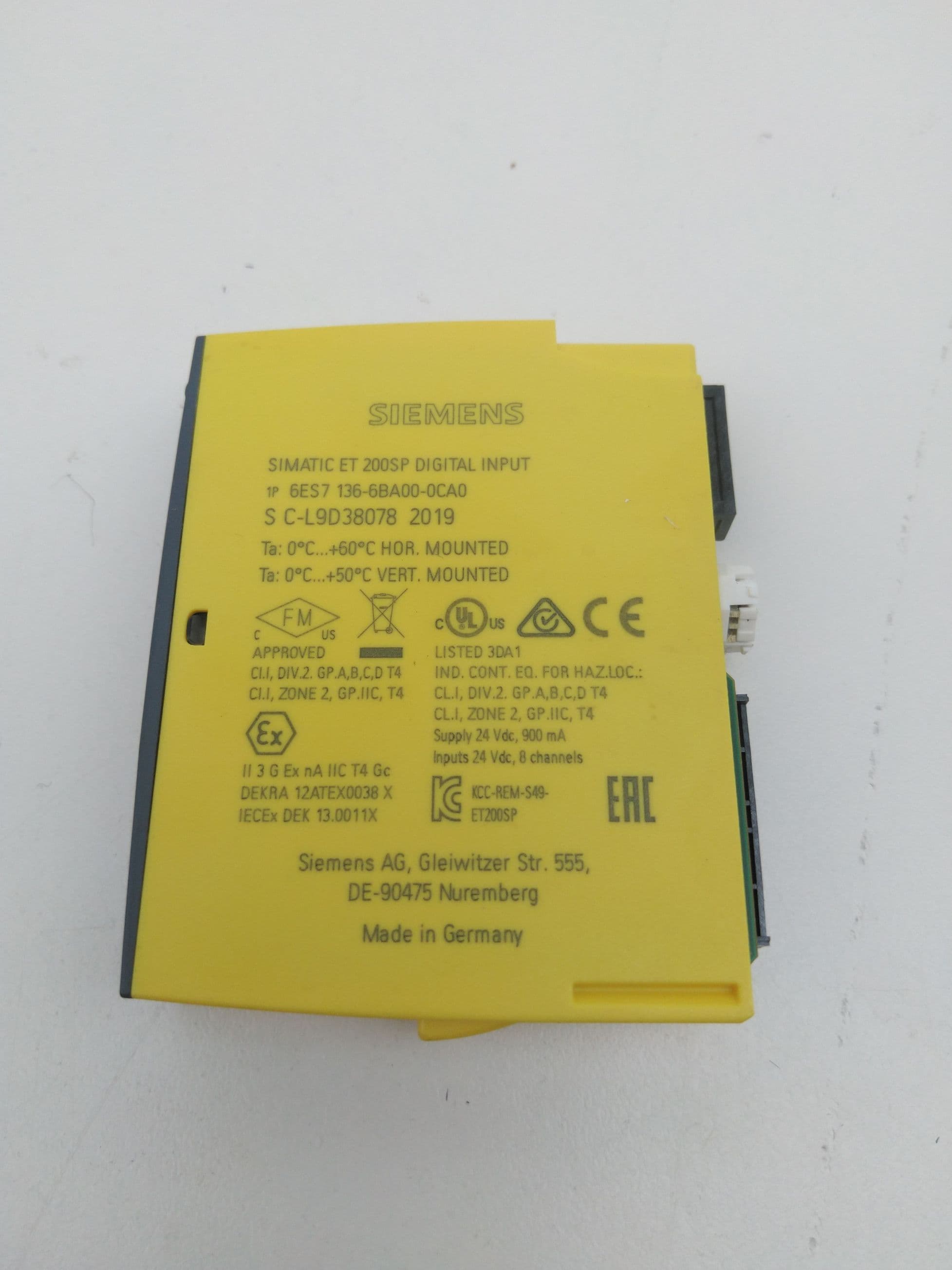 Siemens 6ES7136-6BA00-0CA0 SIMATIC DP Electronics Module