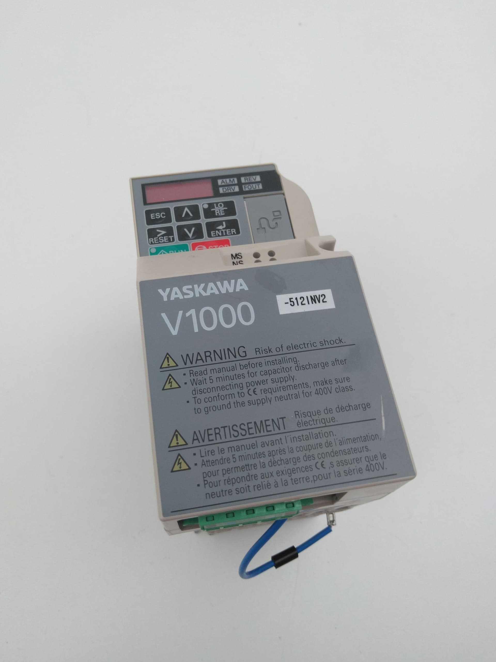 Yaskawa CIMR-VA2A0006BAA V1000 Variable Frequency Drive, Rev A