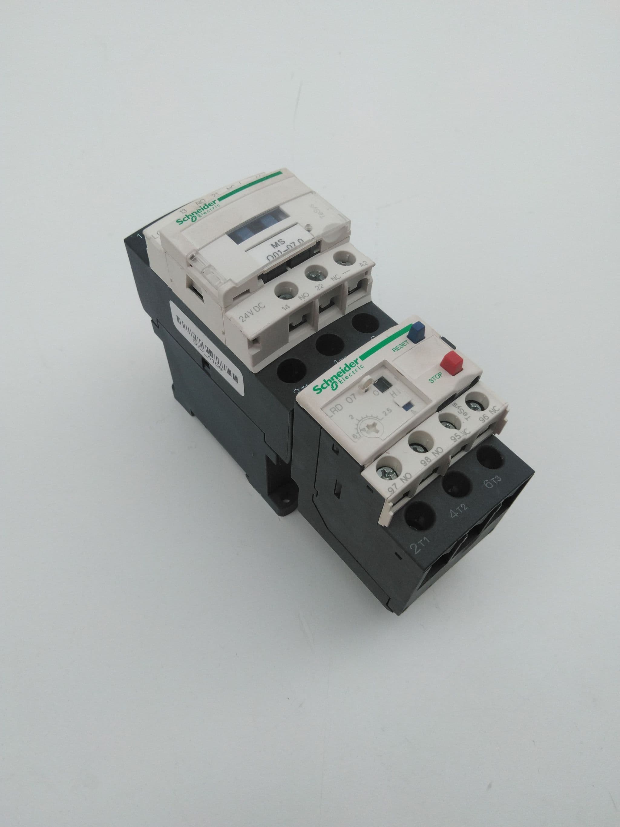 Schneider Electric LC1D25BD Contactor 3P 1NO/1NC 25A 24VDC LRD07 Overload Relay