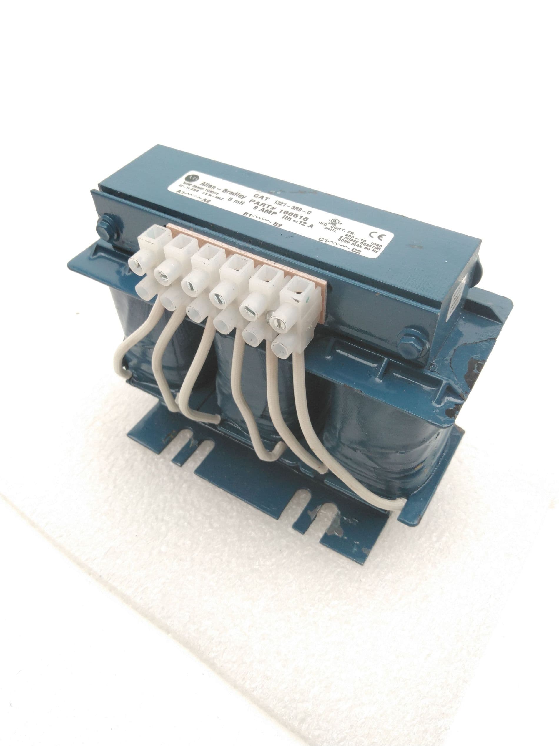 Allen-Bradley 1321-3R8-C Three-Phase AC Line Reactor, 8A, 5.0 mh, PN: 166516