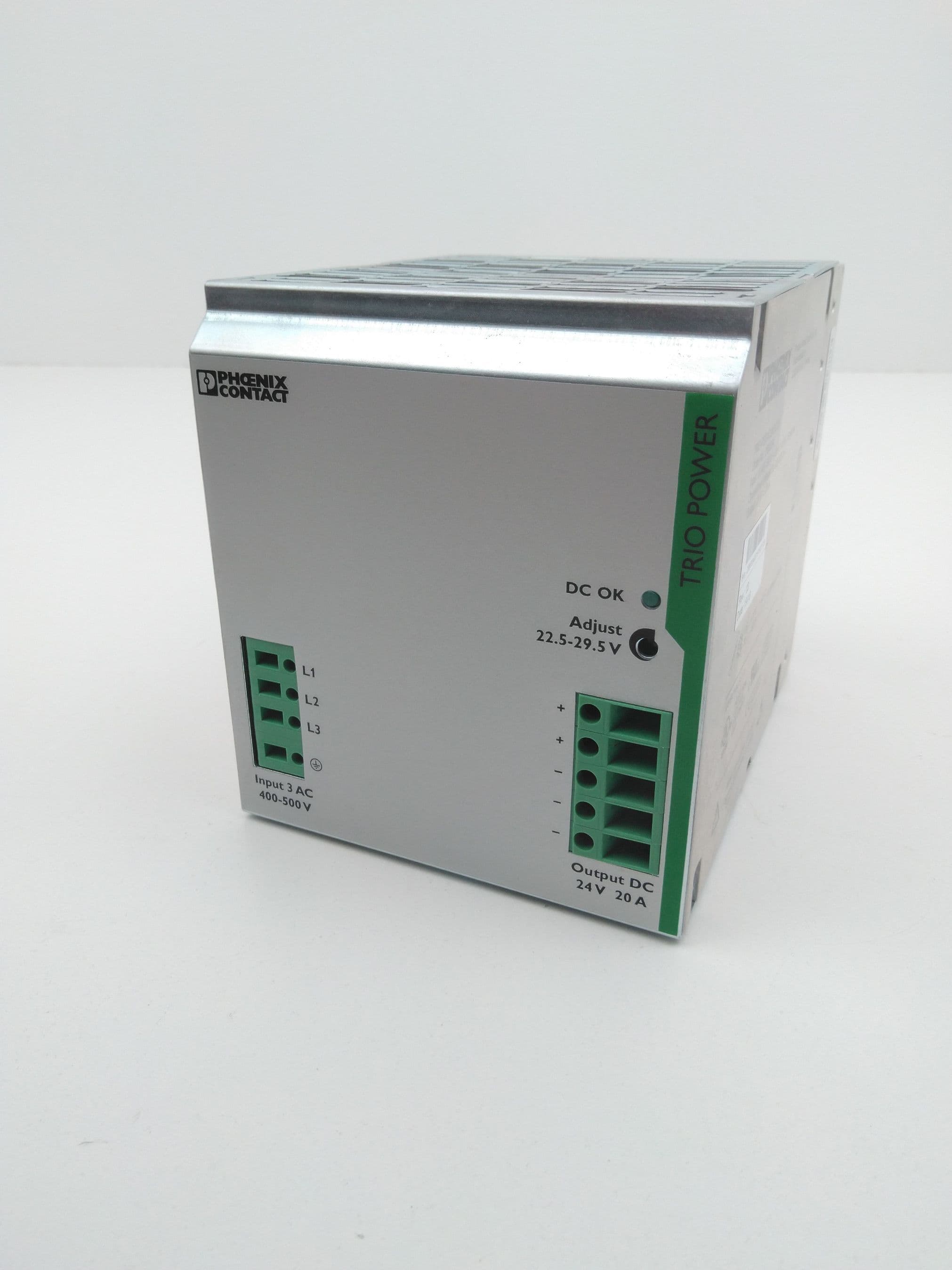 Phoenix Contact TRIO-PS/3AC/24DC/20 DIN Rail Power Supply, 24VDC, 20A