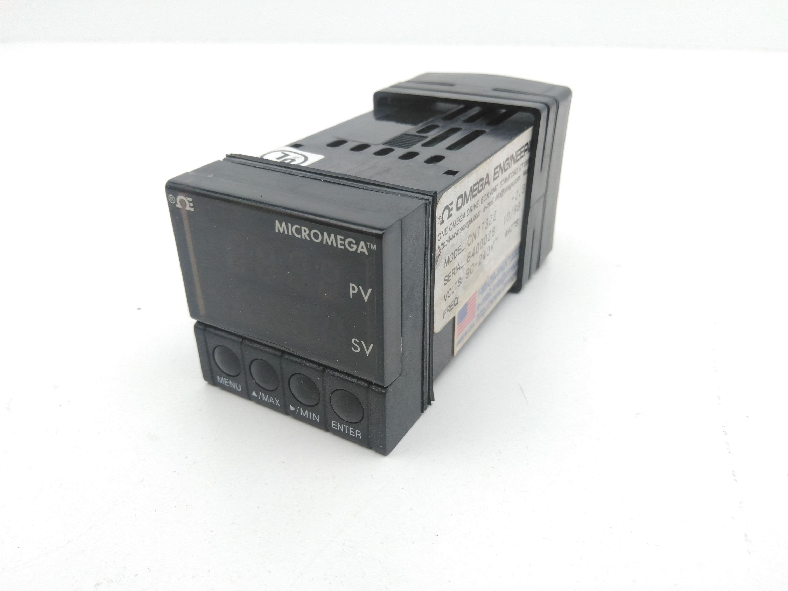 Omega CN77322 Temperature Controller, Dual Output, Dual Display, 90-240VAC, 7W