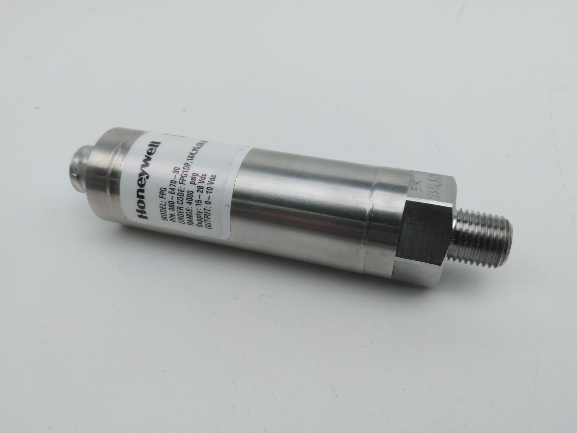 Honeywell Sensotec FPG P/N: 060-E470-30 Pressure Transducer FPG1DP,1AK,2G,5B,6A