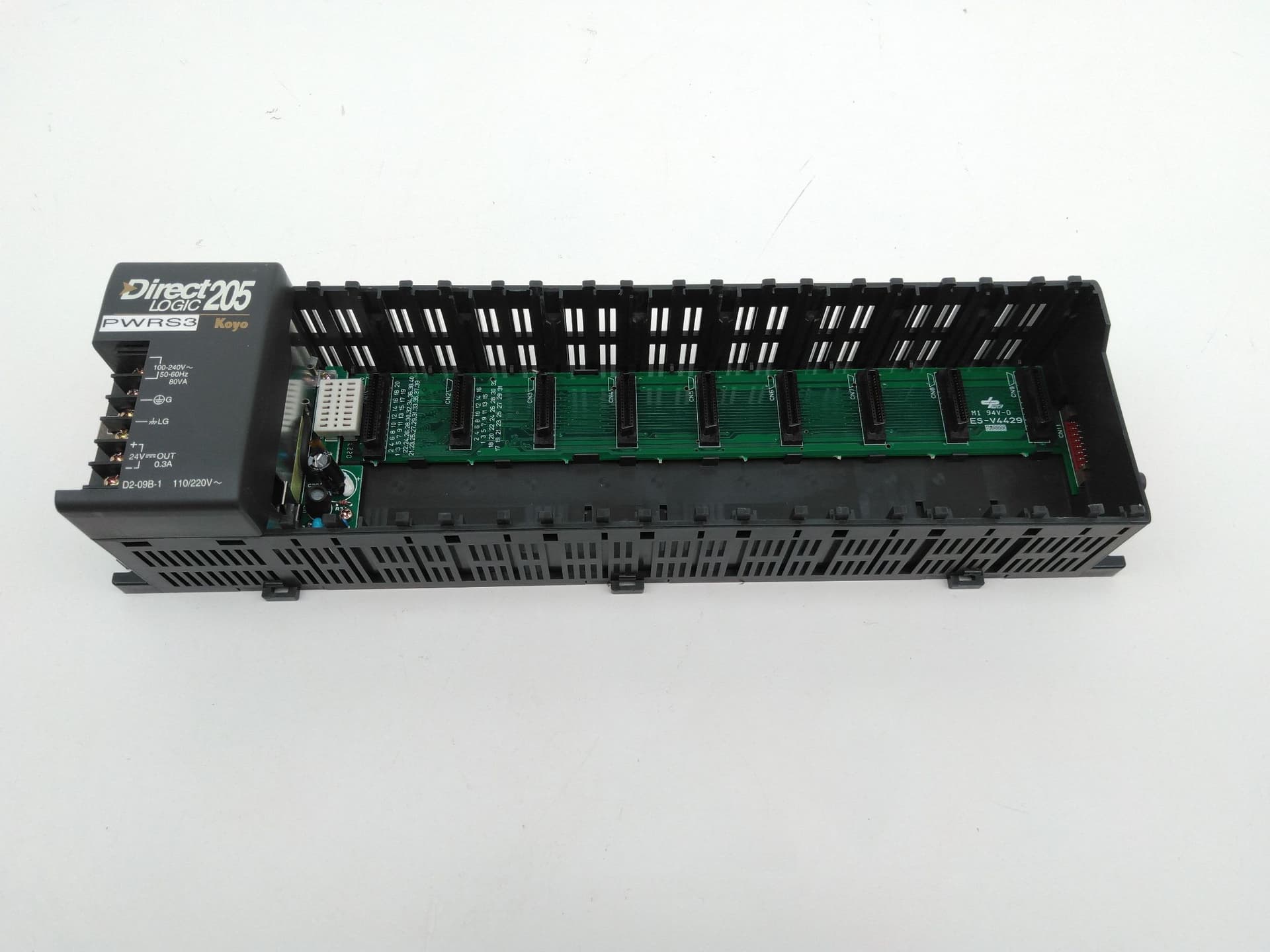 Automation Direct D2-09B-1 DirectLOGIC DL205 I/O base, 9-slot, 110-220VAC