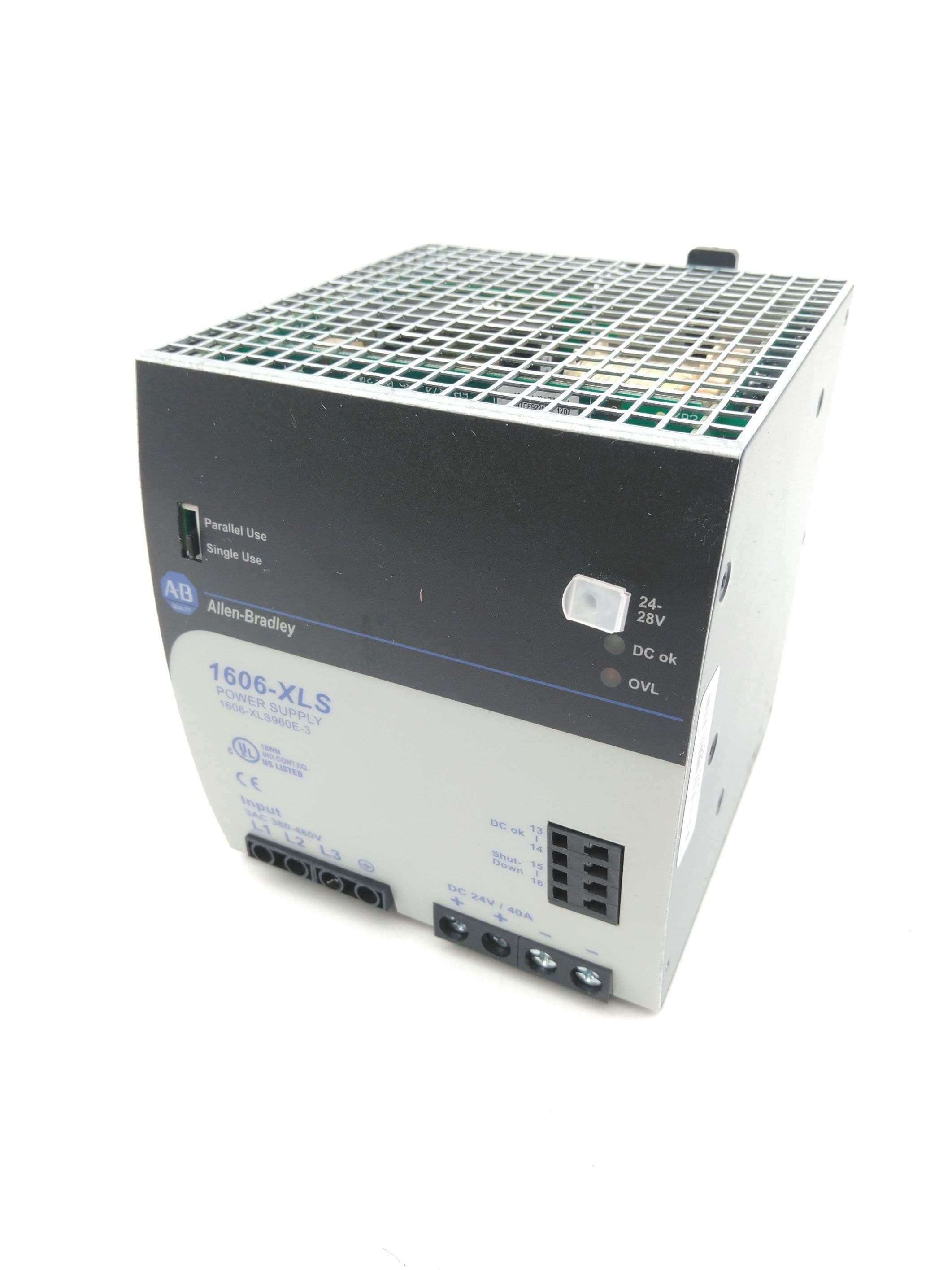 Allen-Bradley 1606-XLS960E-3 Power Supply, 3-Phase, 24V, 40A, 960W, Ser A