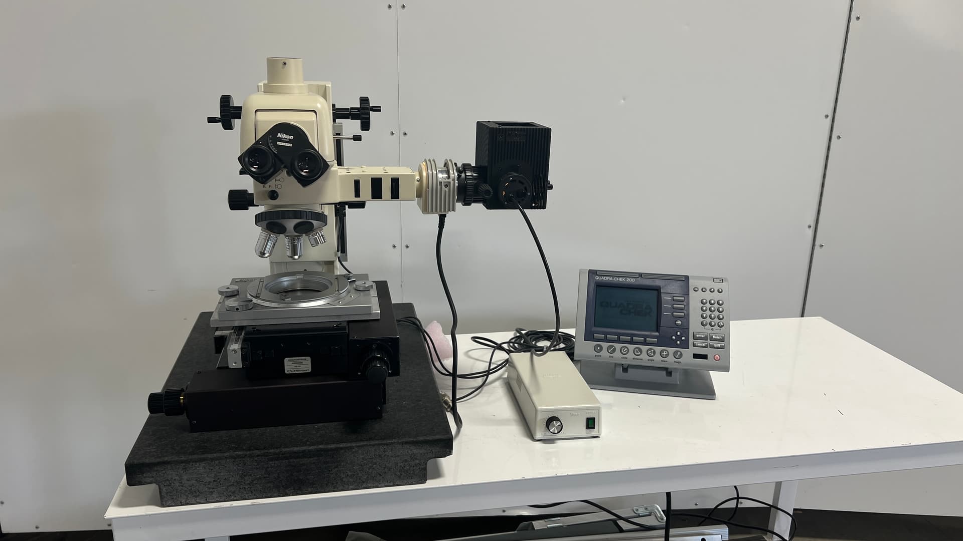 Nikon Measurement Microscope W/ Manual 6"x 6" stage and Digital Read Out